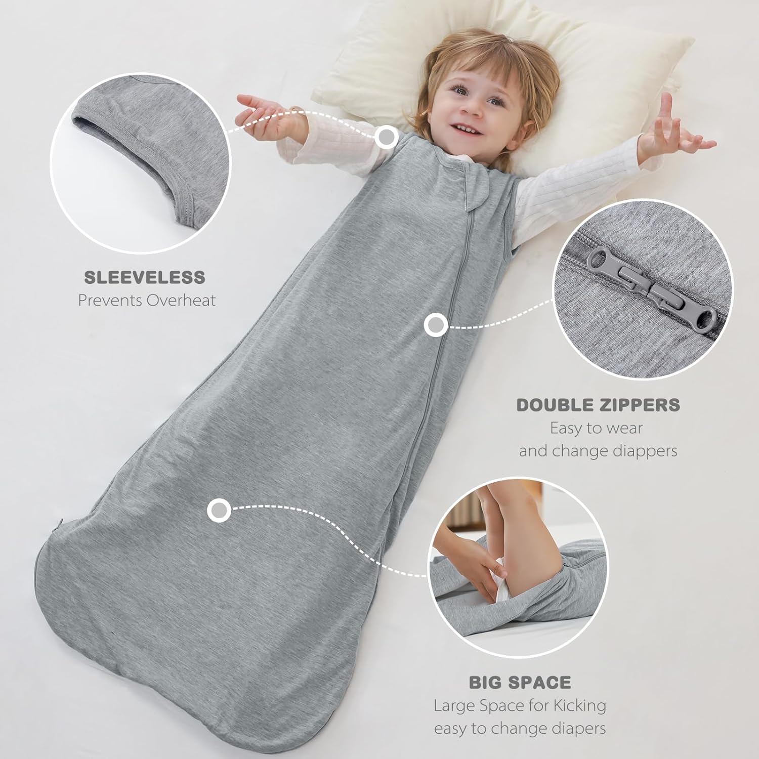 Mosebears Unisex Baby Sleep Sack 10 TOG 6-18 Months