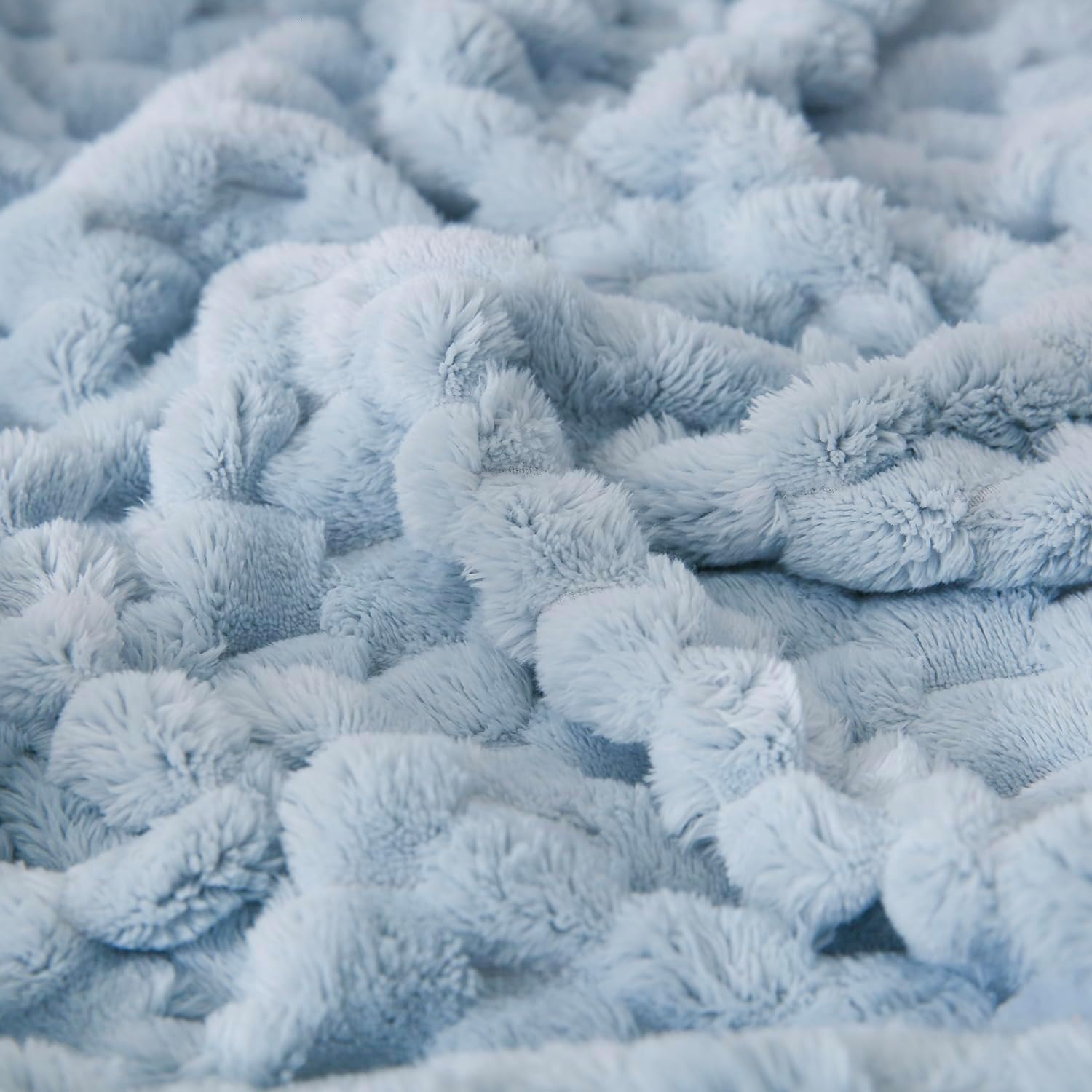 HOMRITAR Soft Fluffy 3D Jacquard Baby Blanket