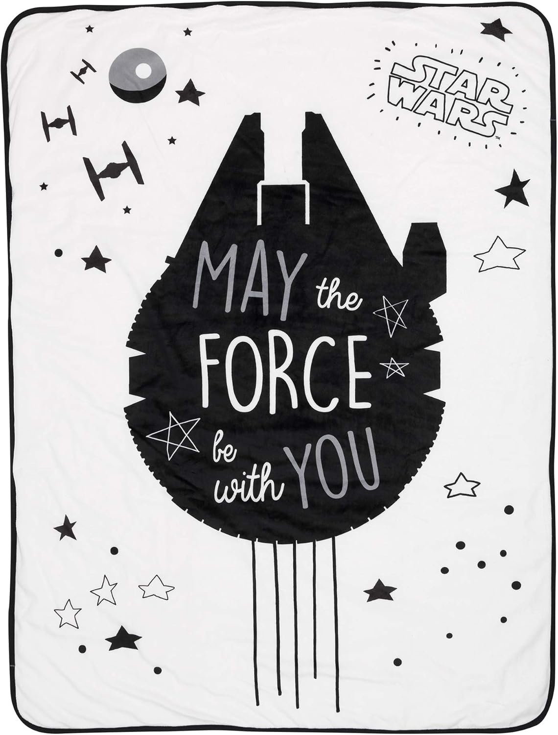 Lambs Ivy Star Wars Millennium Falcon Baby Blanket