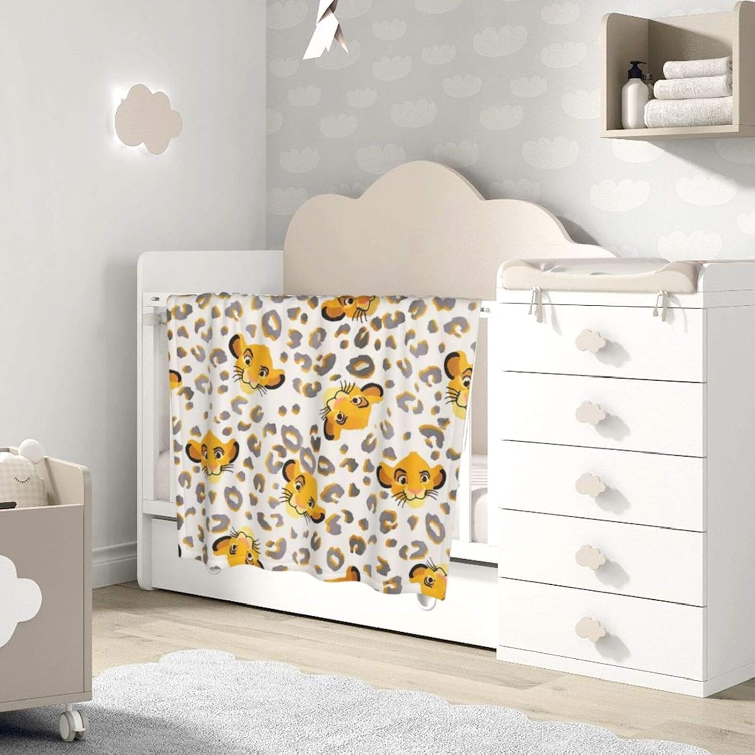 Partrest Baby Blanket - 30x40 Inch Lion Leopard Christmas Crib Blanket