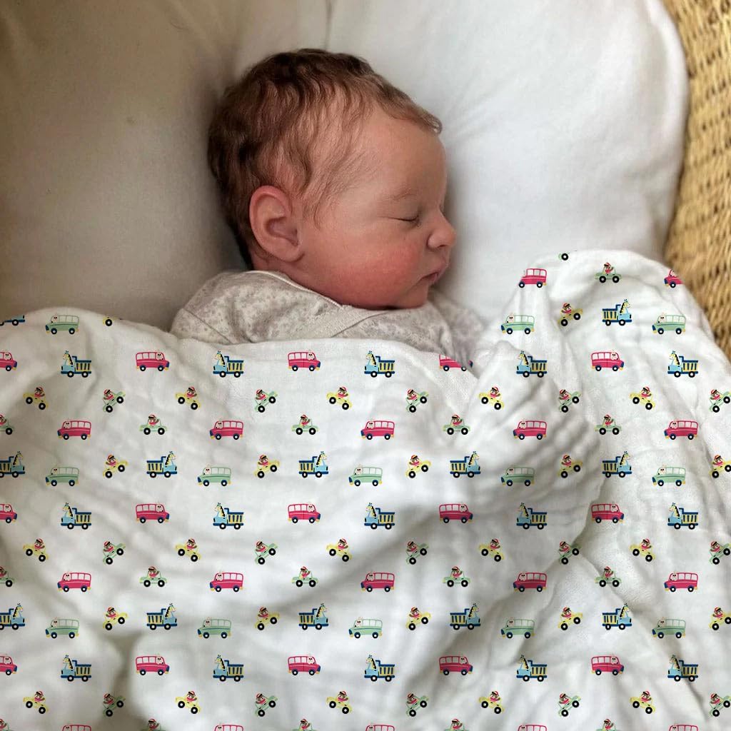 Soft Cotton Baby Blanket - Lightweight and Breathable for Newborns