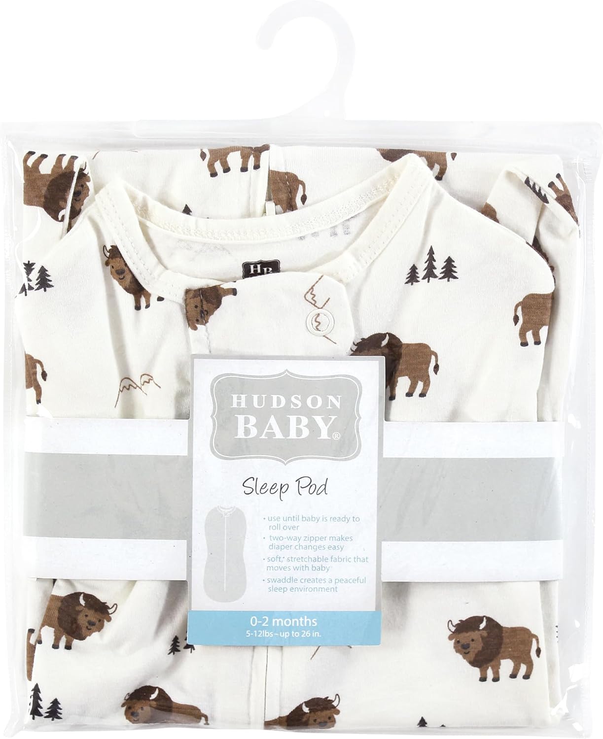 Hudson Baby Unisex Sleep Pod for Newborns 0-2 Months 1