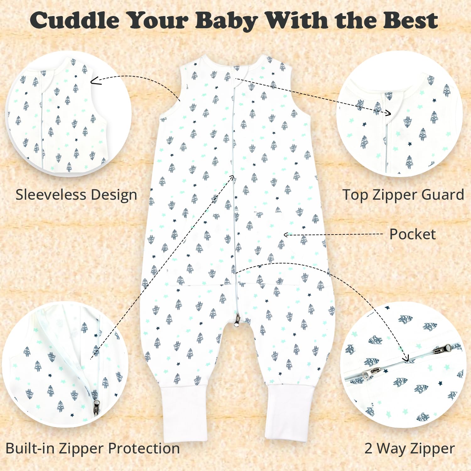 Bublo Baby Toddler Sleep Sack 2T-3T 1 Pack
