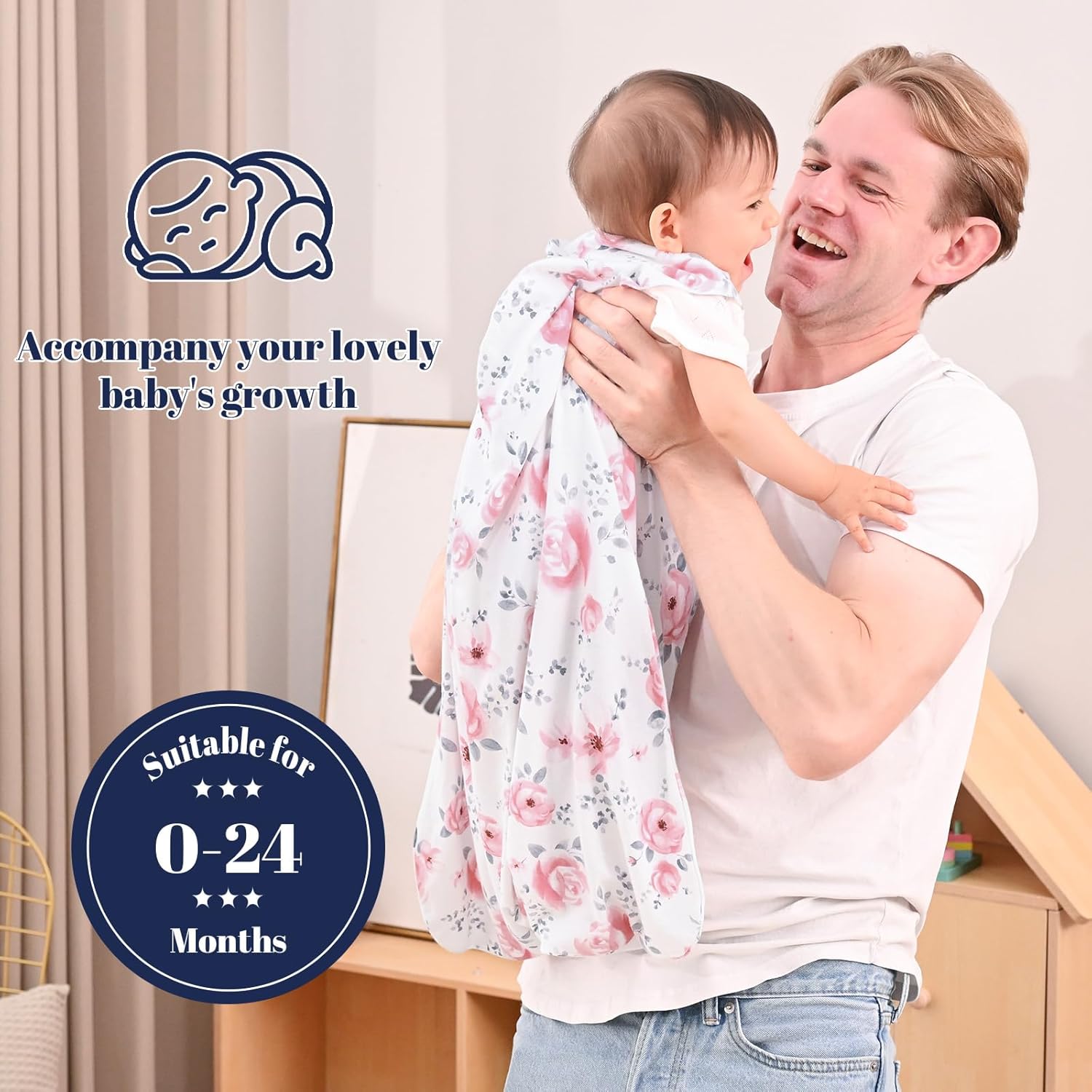 PHF Bamboo Rayon 70 Cotton Sleep Sack 0-6 Months 2 Pack