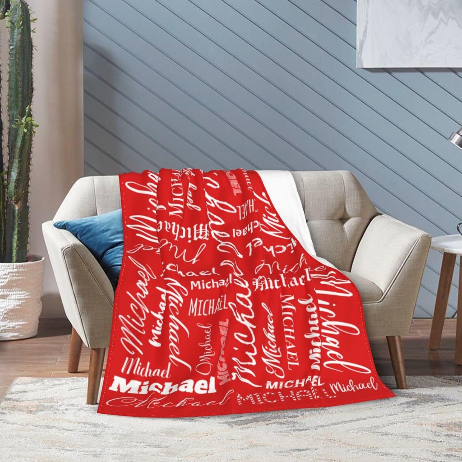 Personalized Baby Name Blanket 30x40 Custom Throw