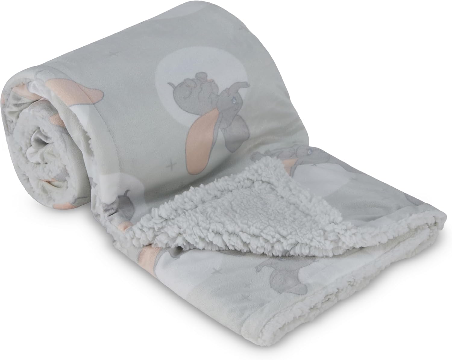 Disney Character Fuzzy Double Sided Baby Blanket 30x40 Inches