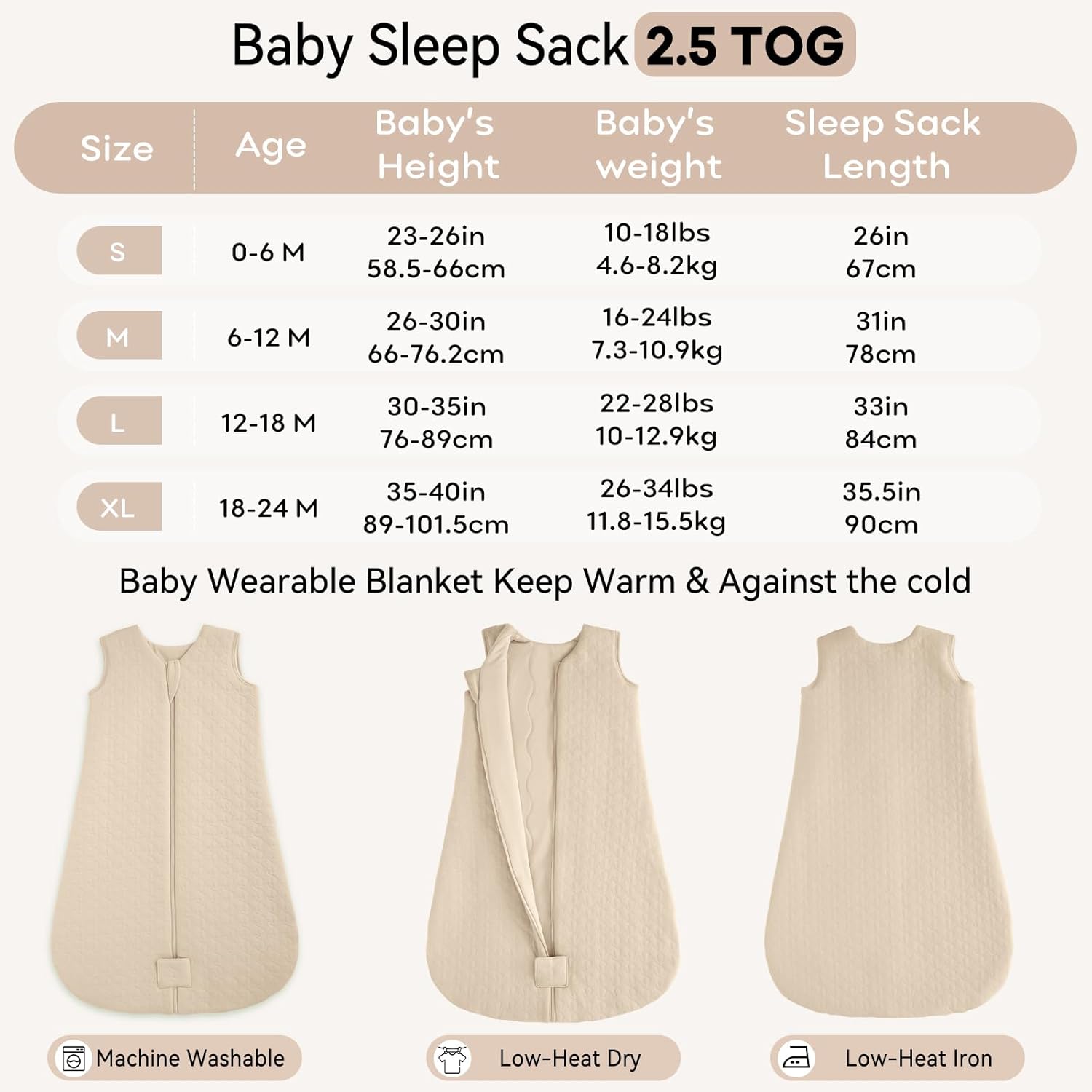 Unnivoll Baby Sleep Sack 12-18 Months 25 TOG
