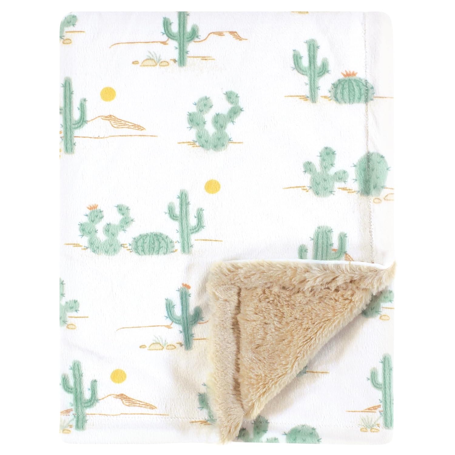 Hudson Baby Plush Bed Blanket - Desert Cactus One Size