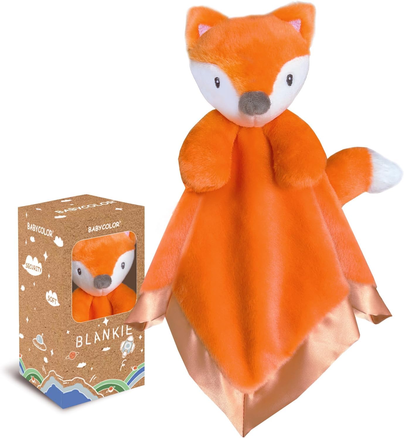 Babycolor Fox Baby Security Blanket Lovey 15