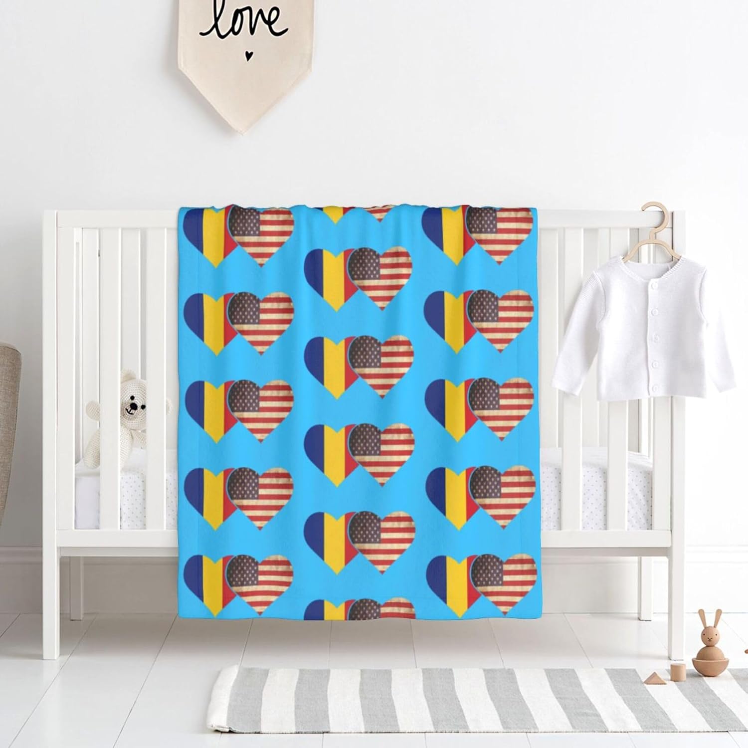 CUTEDWARF Cute Flannel Baby Blanket 30x40 Inches