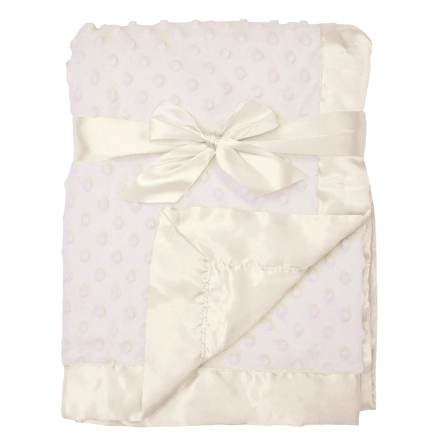 American Baby Company Heavenly Soft Chenille Receiving Blanket Cream 30 x 40