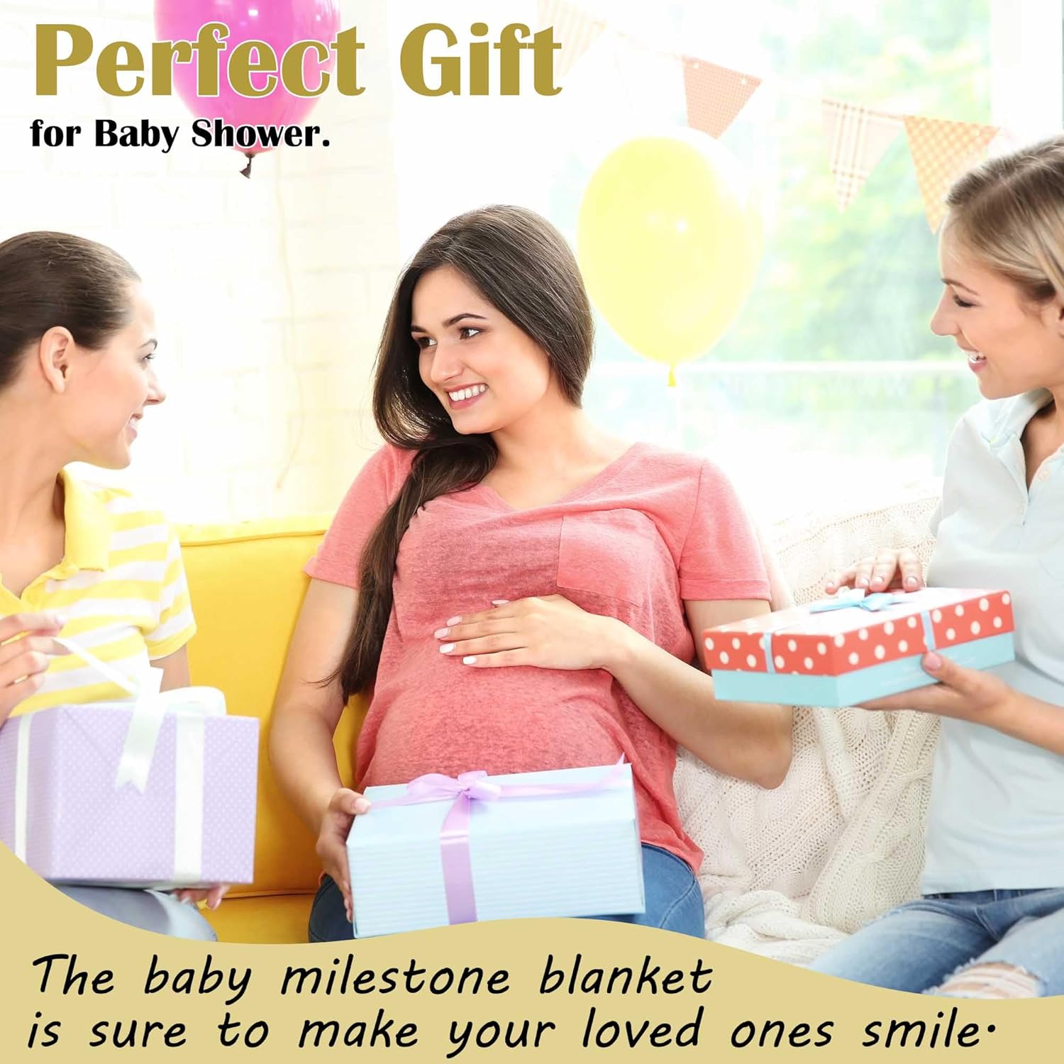 Western Milestone Blanket Baby Boy with Wooden Frame