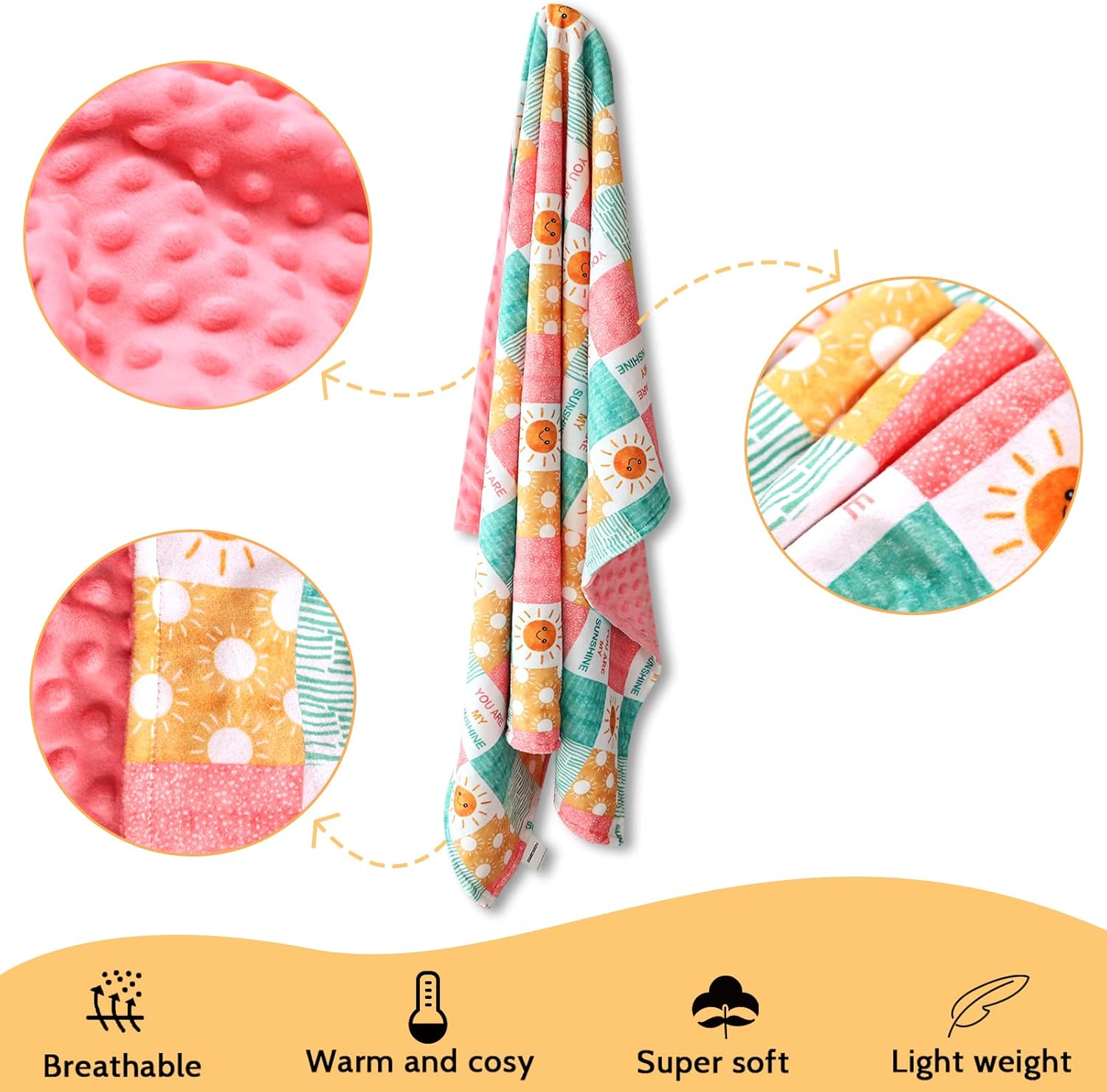 SWESEN Baby Blanket You Are My Sunshine