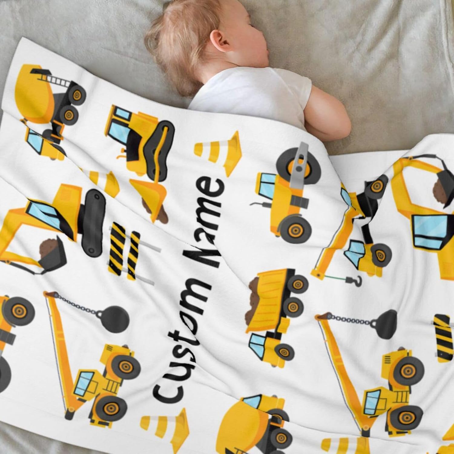Personalized Baby Blanket with Name for Newborn