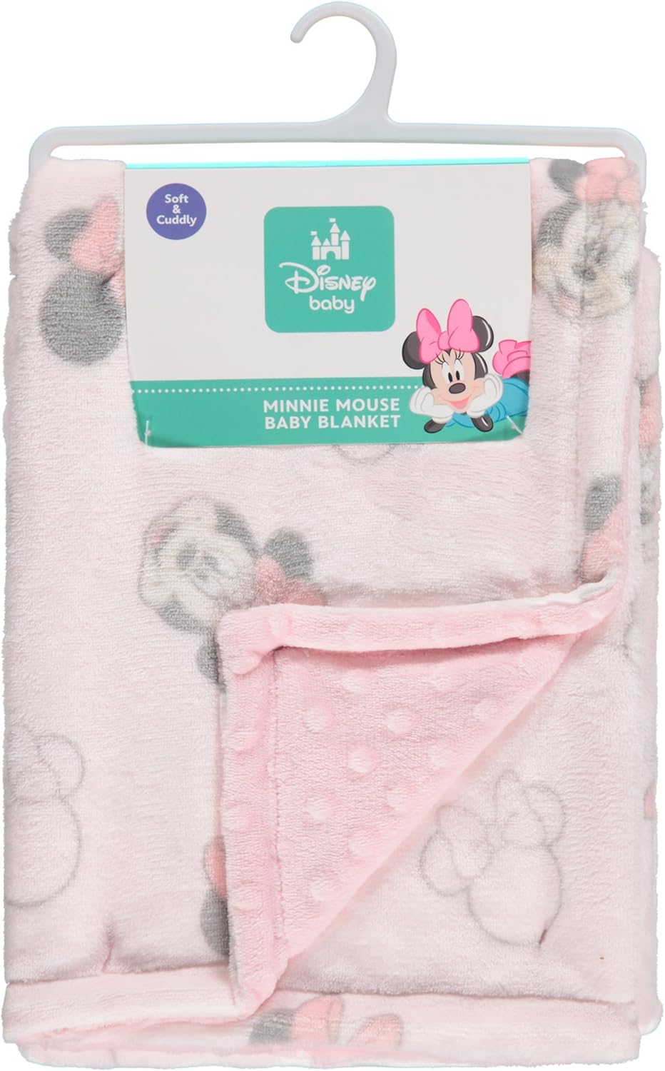 Disney Mickey and Minnie 2-Ply Baby Blanket - Soft Mink Front Textured Back