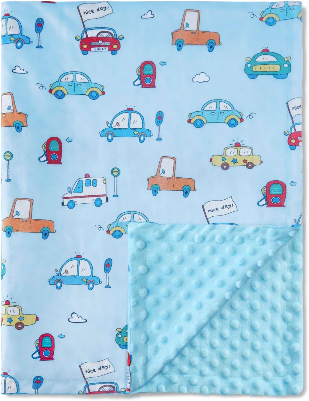 QSTEHEML Soft Double Layer Baby Blanket for Boys Girls
