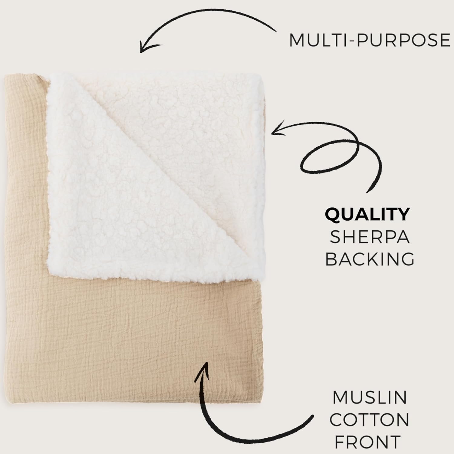 ZICOTO Soft Muslin Cotton Baby Blanket