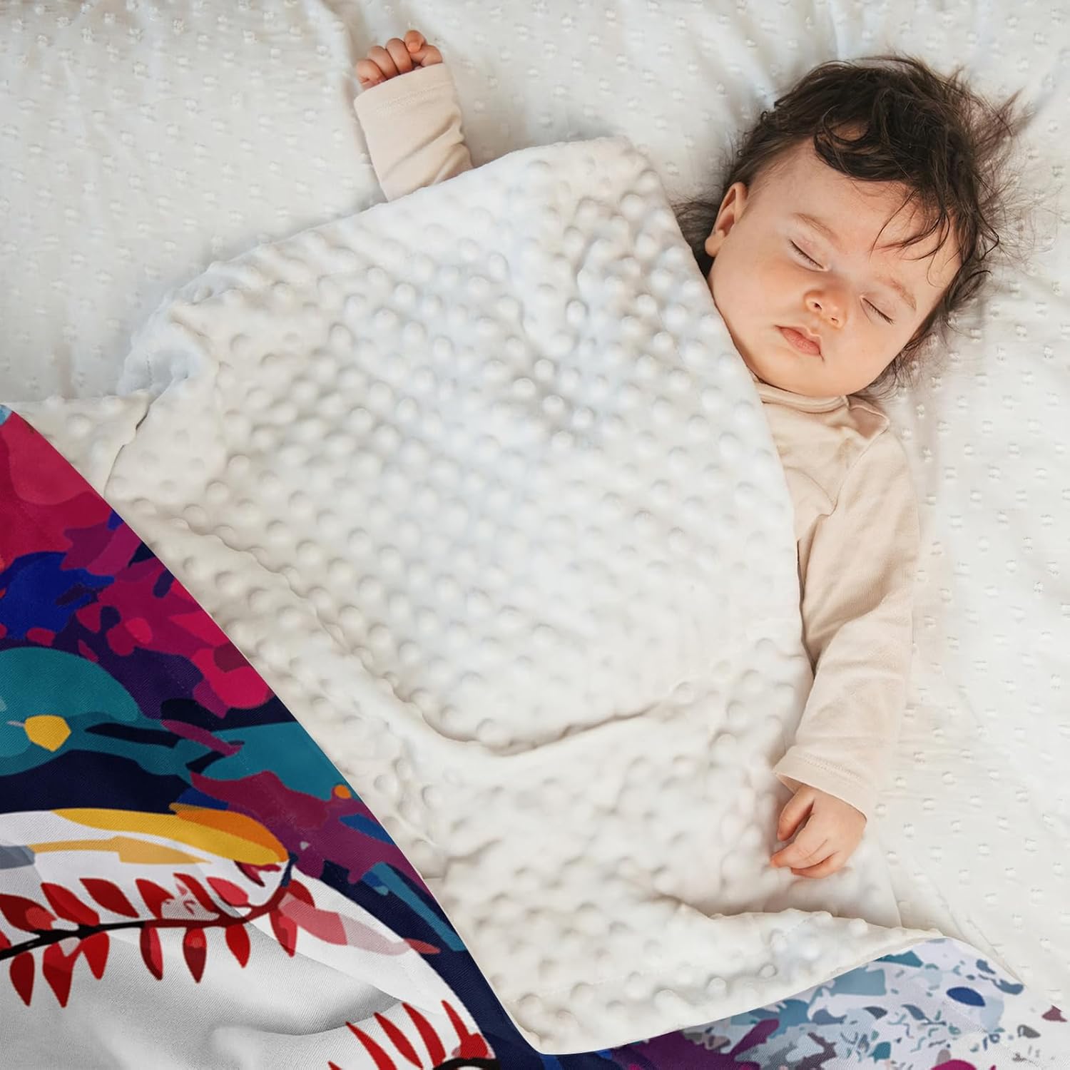 GRESATEK Custom Name Double Layer Baby Blanket