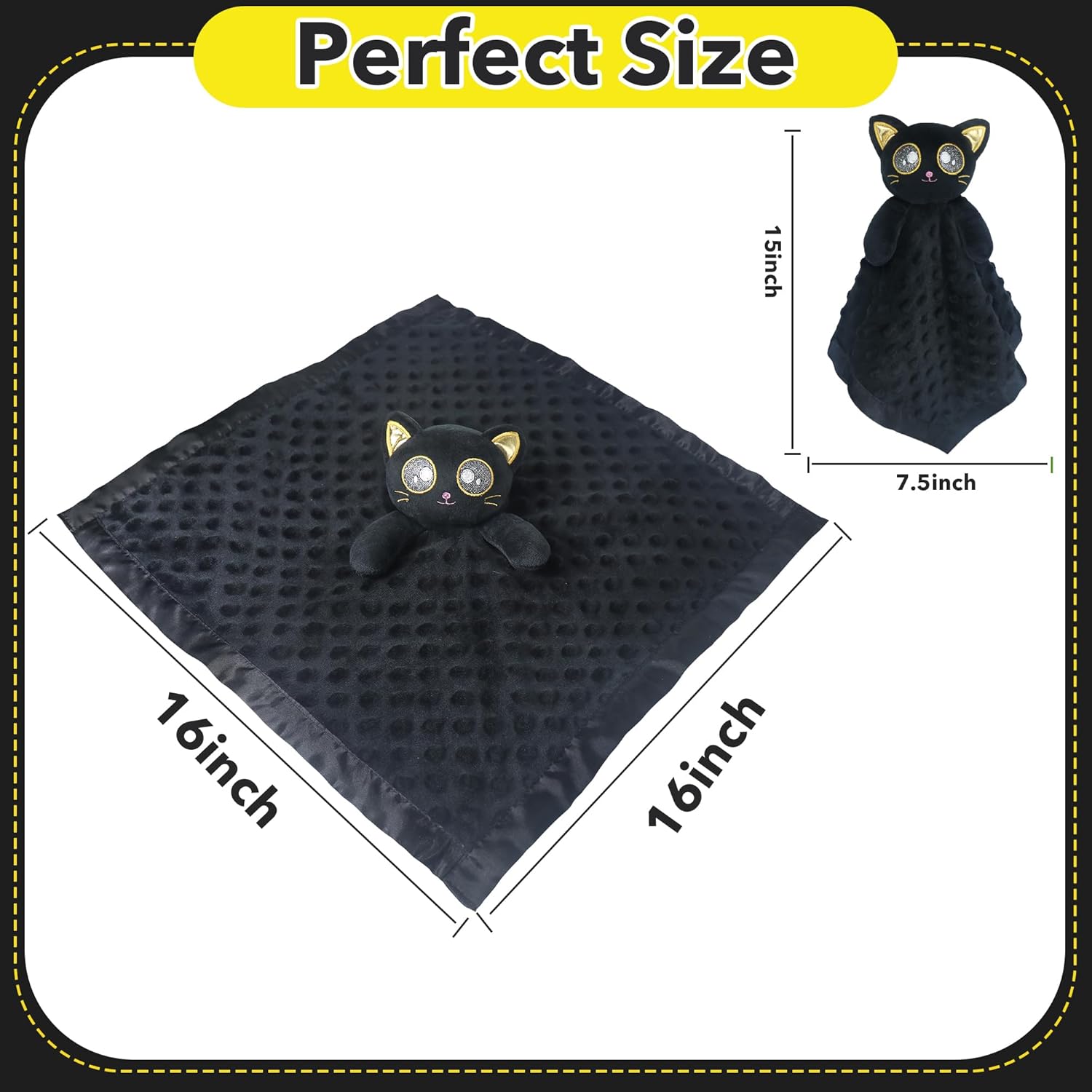 Baby Security Blanket Loveys for Babies Stuffed Animal Snuggle Toy