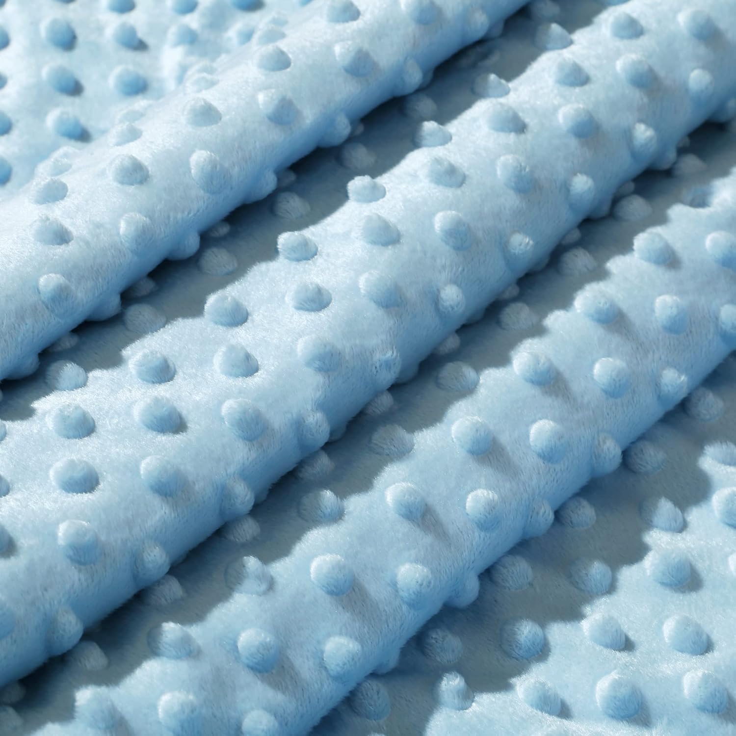 CREVENT Cozy Soft Sherpa Baby Blanket 30x40 Blue Dot