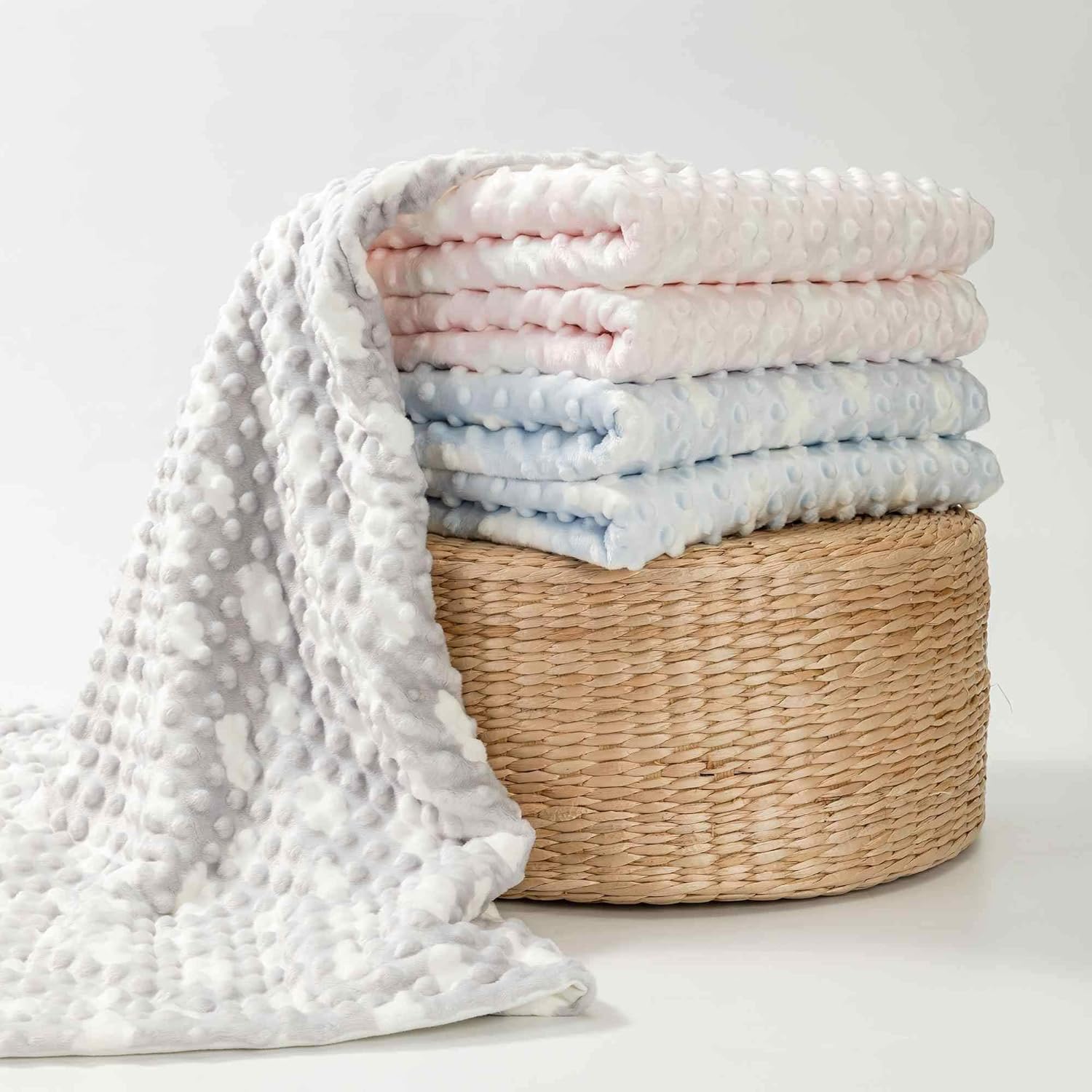 Ultra-Soft Baby Blanket 47x47 Cloud Design