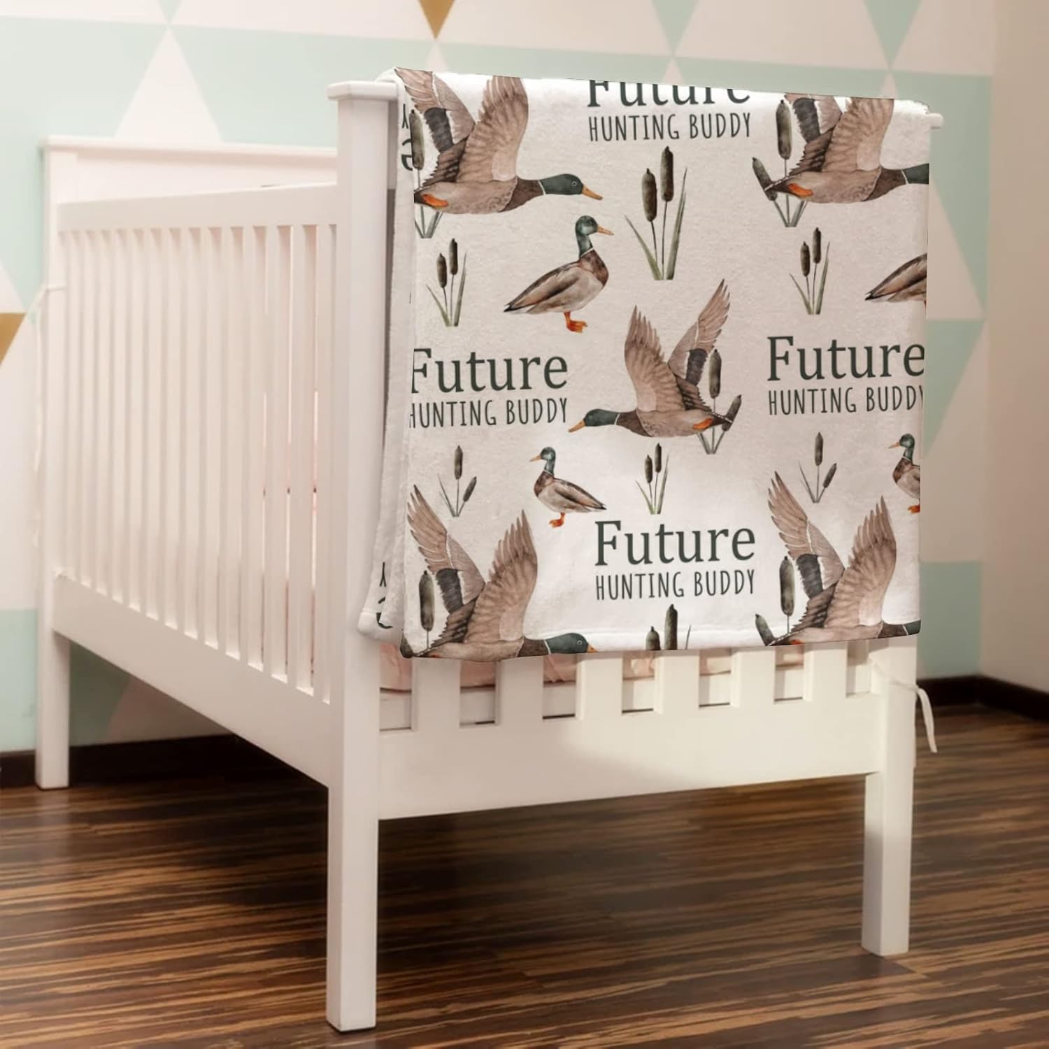 Future Duck Hunting Buddy Baby Blanket 30 x 40 1