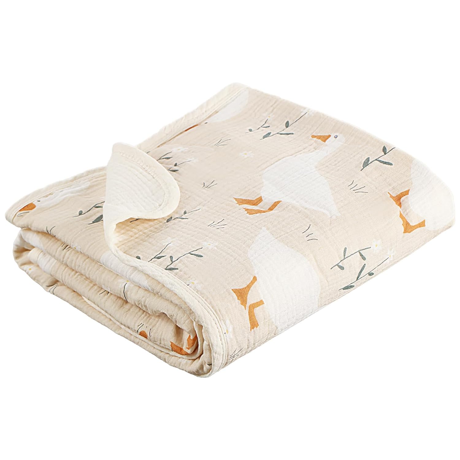 Breling Silly Goose Muslin Baby Blanket 40x36 Inch