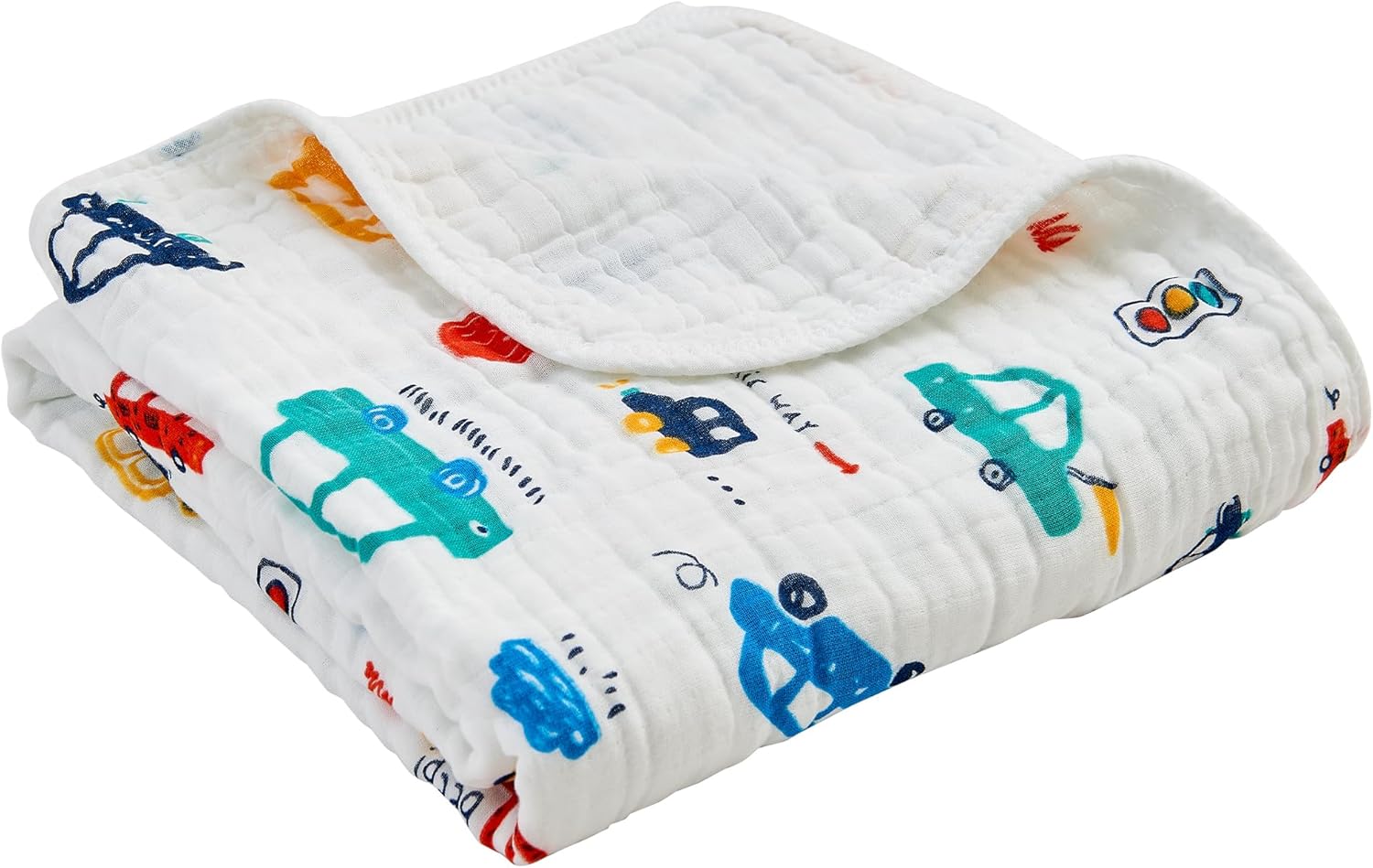ROSE FEATHER 6-Layer Muslin Baby Blanket Cozy Swaddle 43x43 Inch