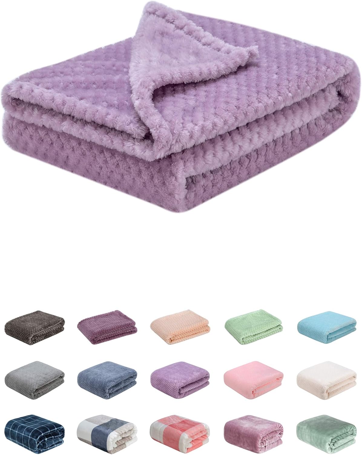 Wonder Miracle Fuzzy Blanket for Baby Soft Cozy Micro Fleece 28x40 Lavender