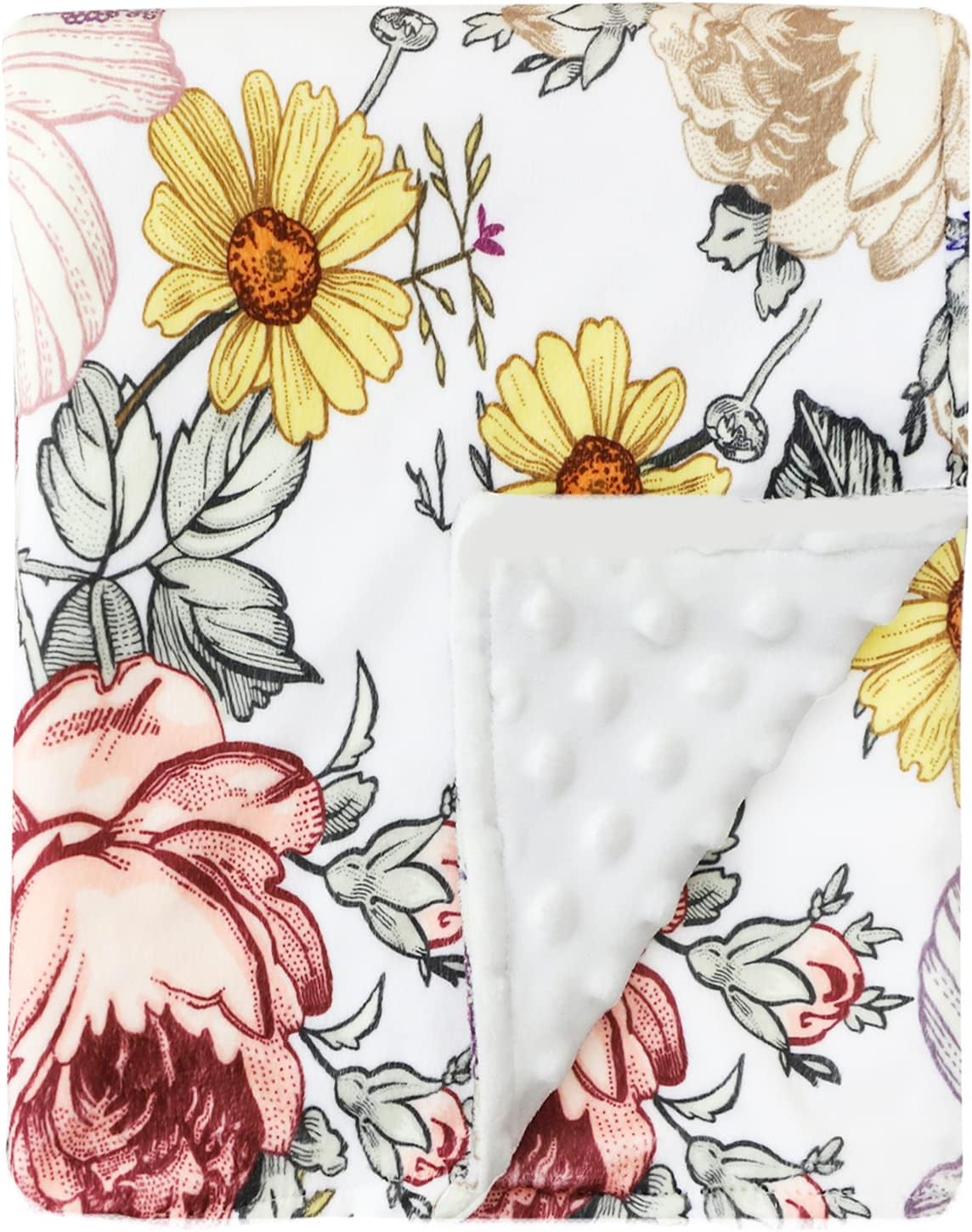 HNHUAMING Floral Baby Blanket - 30 x 40 Inch