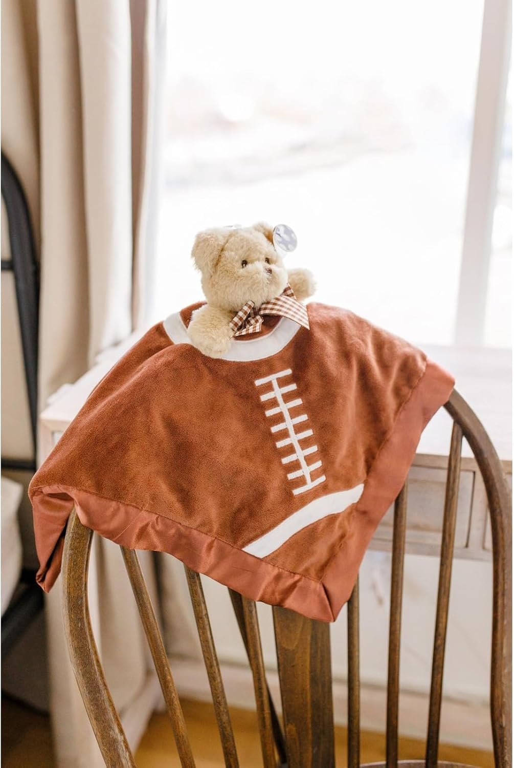 Bearington Collection Football Lovey Snuggler Blanket