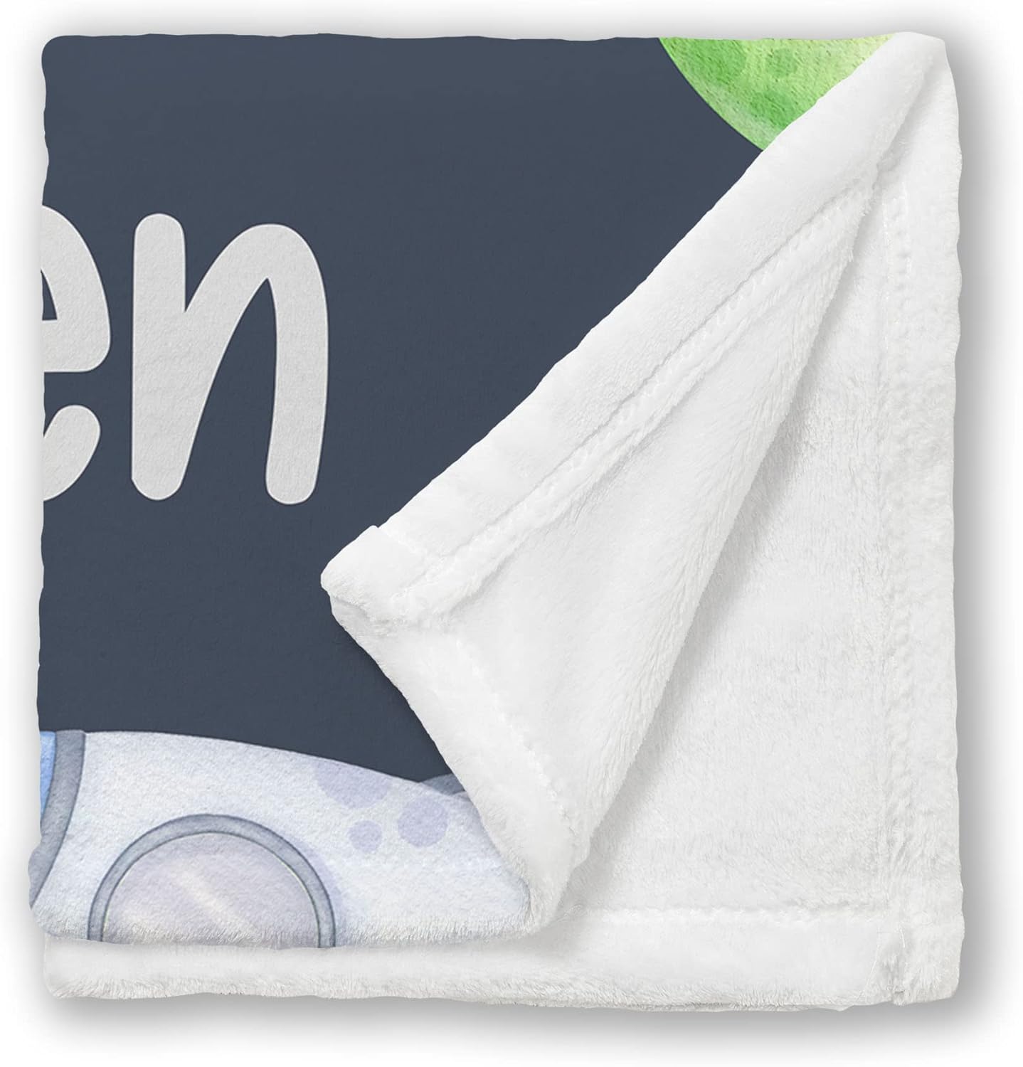 Arteaga Personalized Baby Blanket for Boys - Outer Space King Size