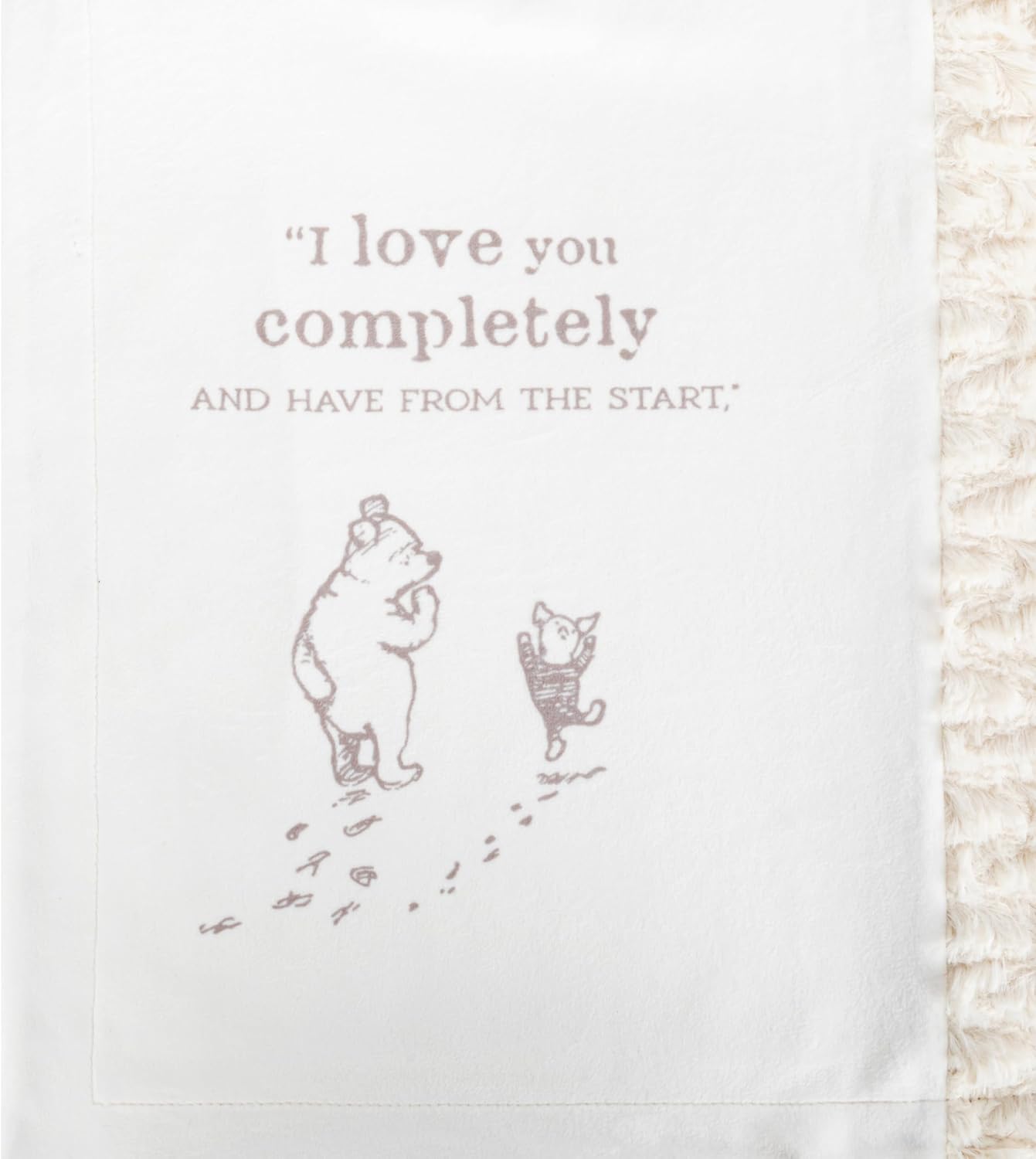 DEMDACO Pooh Classic Yellow Bear 30x40 Inch Blanket