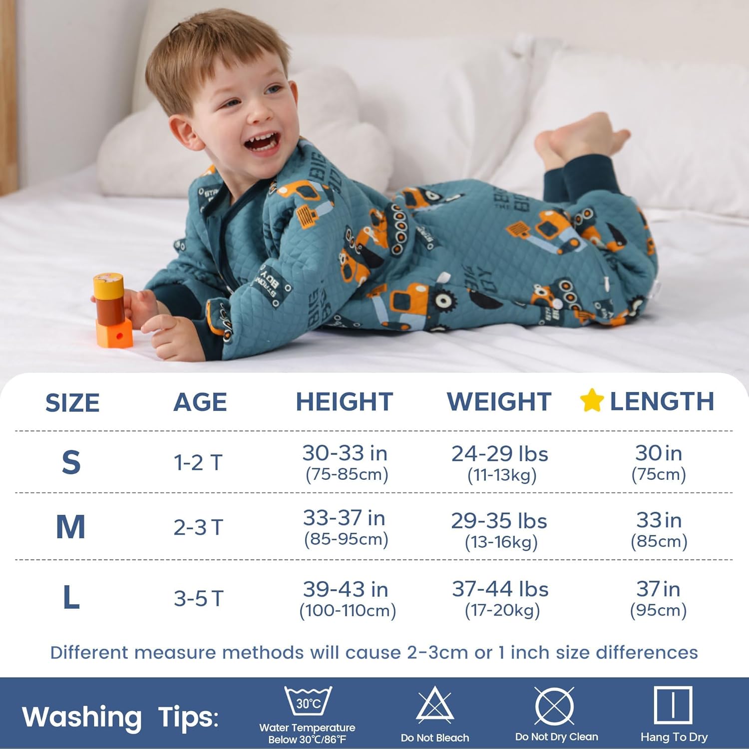 ZIGJOY Toddler Sleep Sack with Legs 15 Tog