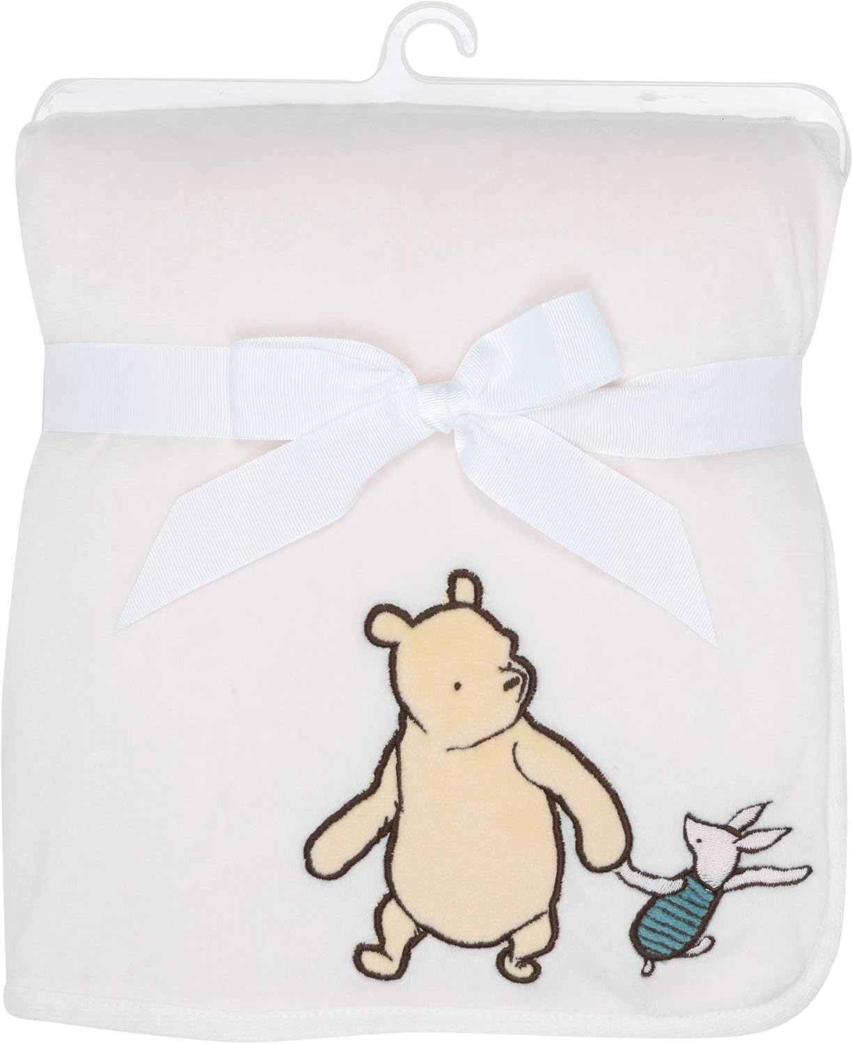 Lambs Ivy Disney Baby Storytime Pooh Ultra Soft Fleece Blanket - Cream