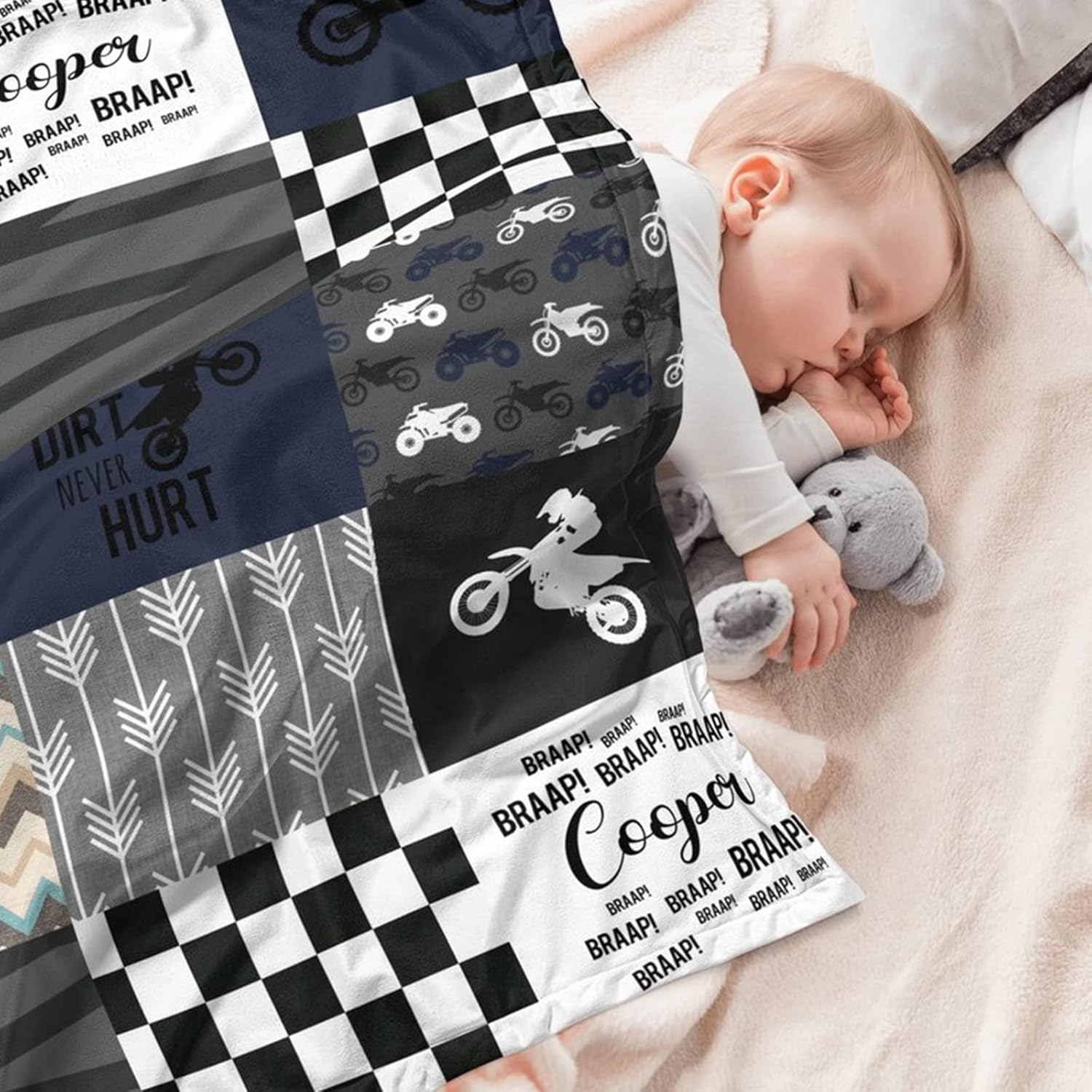 Personalized Baby Blanket with Name - 30x40 Inches