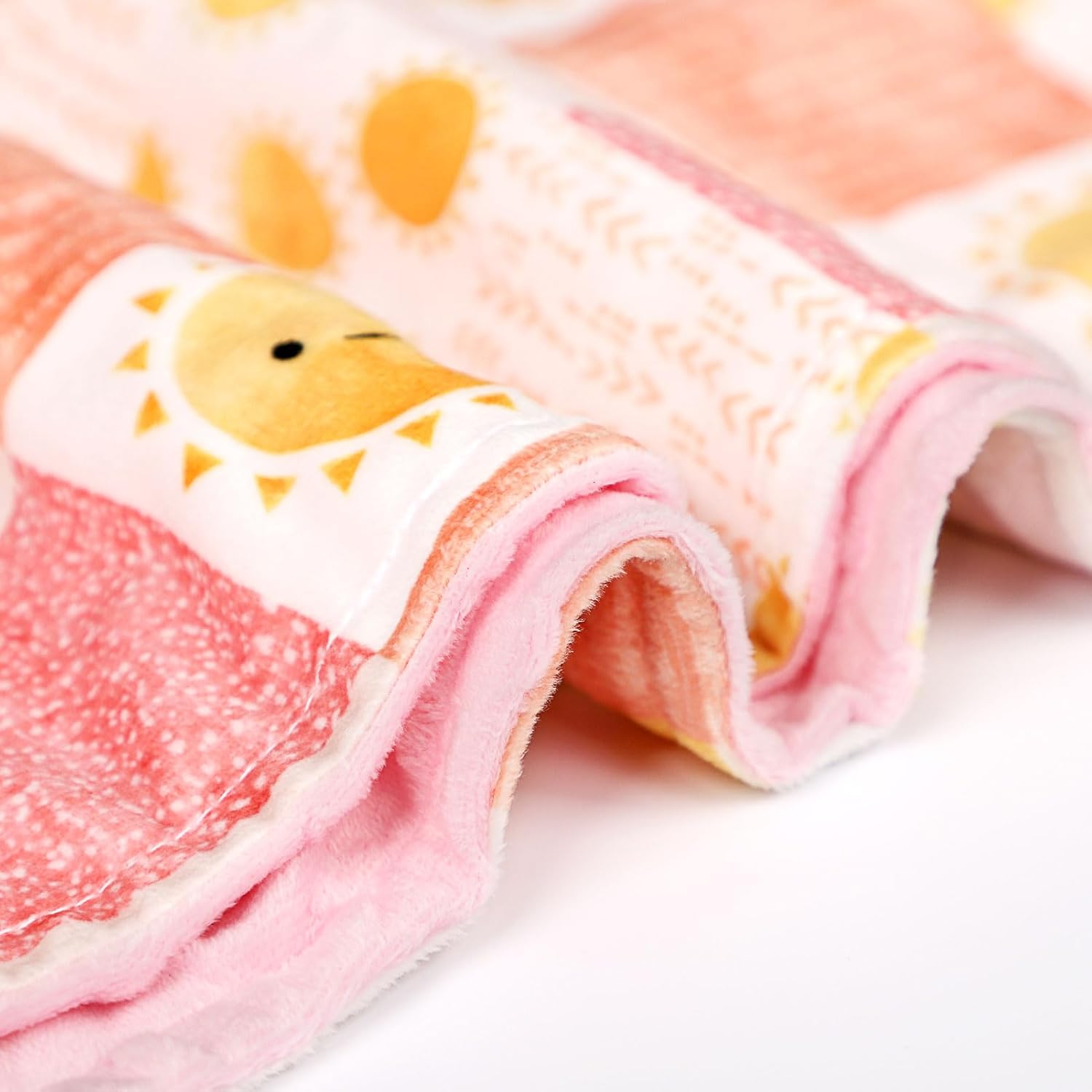 SWESEN Baby Blanket Super Soft Double Layer Mink with Dotted Backing