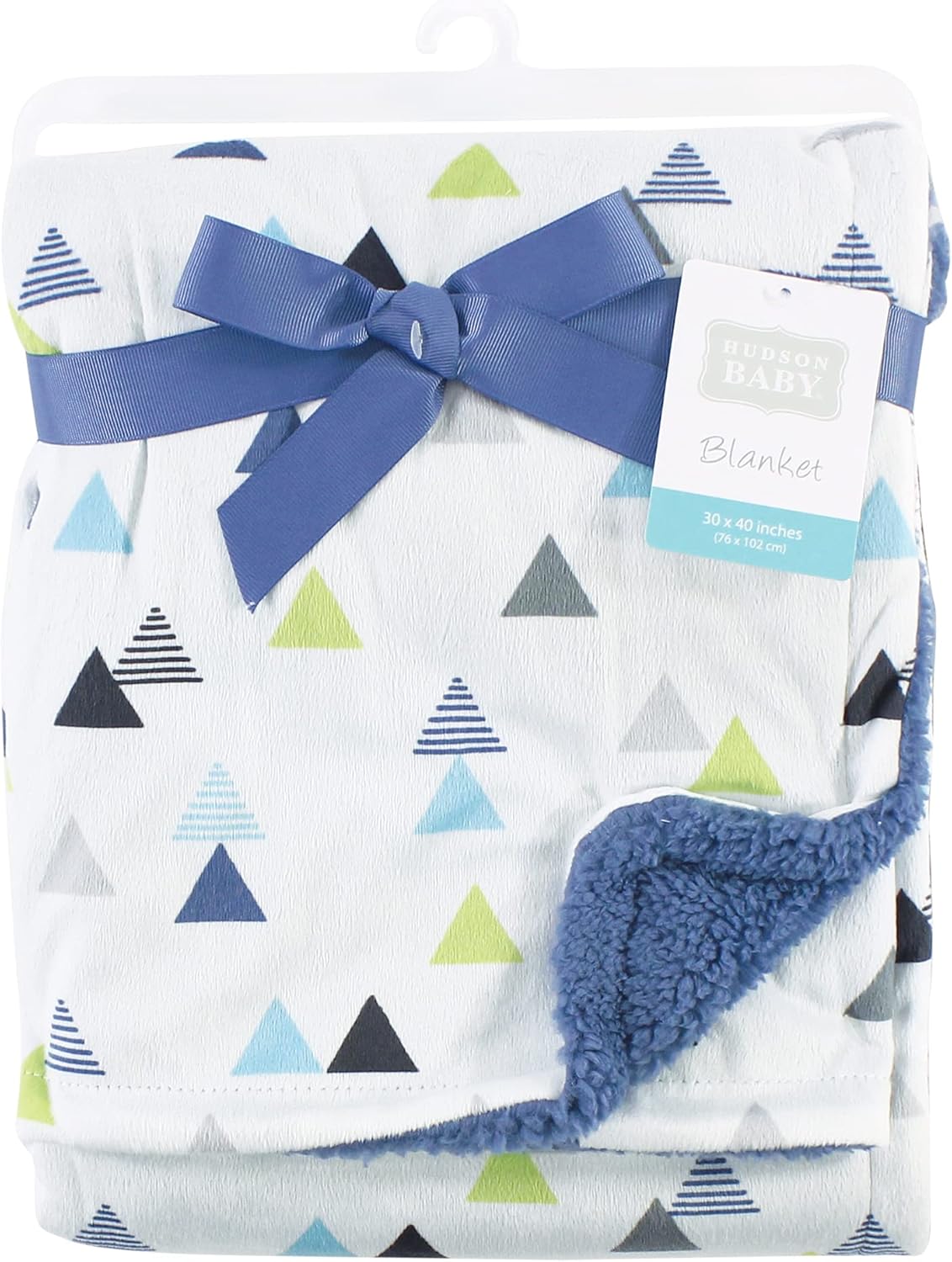 Hudson Baby Plush Mink and Sherpa Blanket Abstract One Size 1