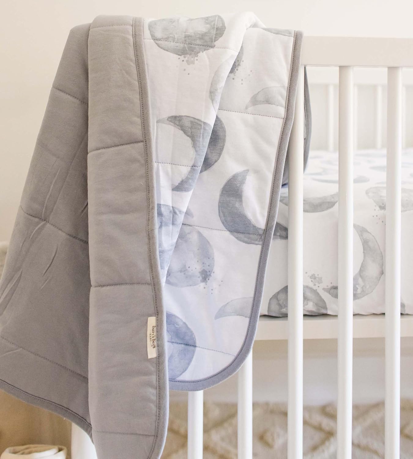 Burts Bees Baby Reversible Blanket - Organic Cotton 1
