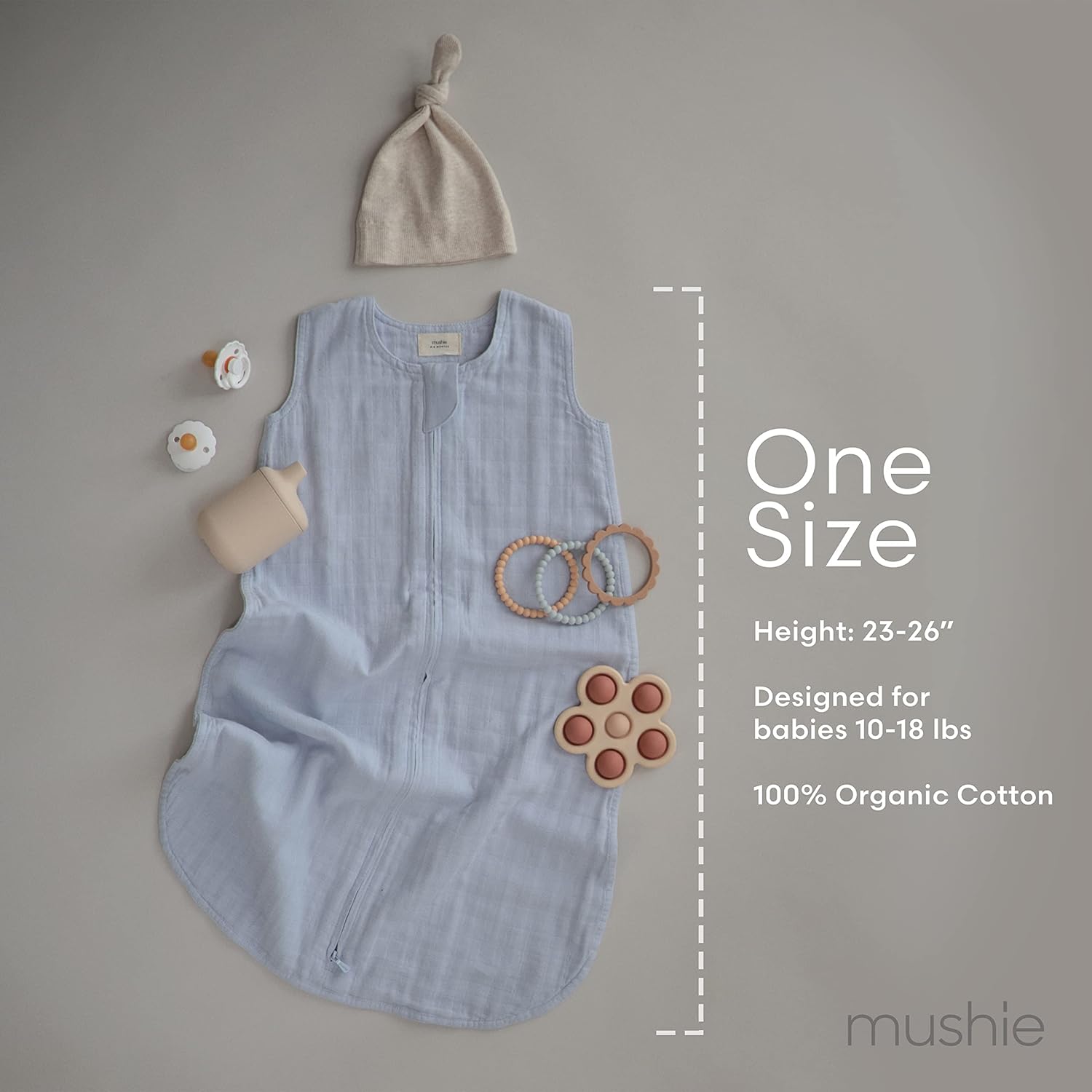 Mushie Organic Cotton Sleep Sack for Babies
