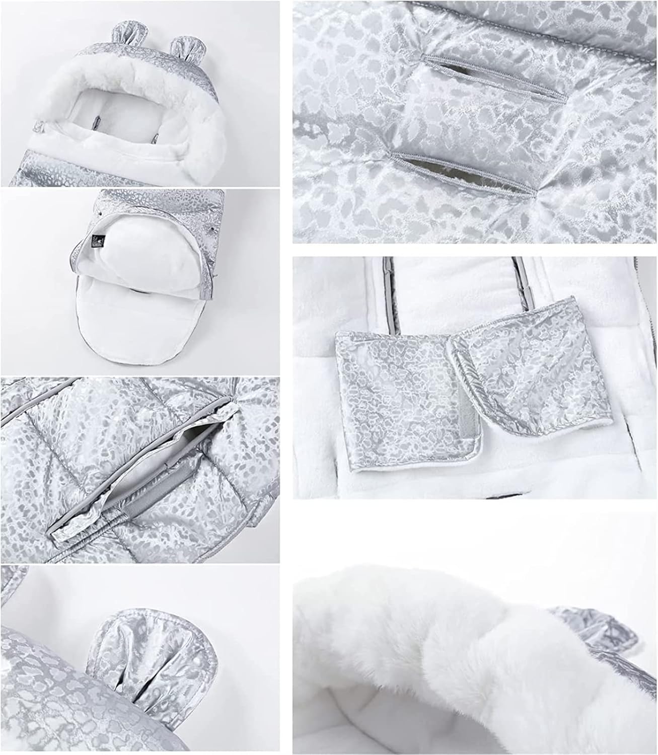 KFLING Baby Sleeping Bag Thickened Velvet Warm Winter Footmuff