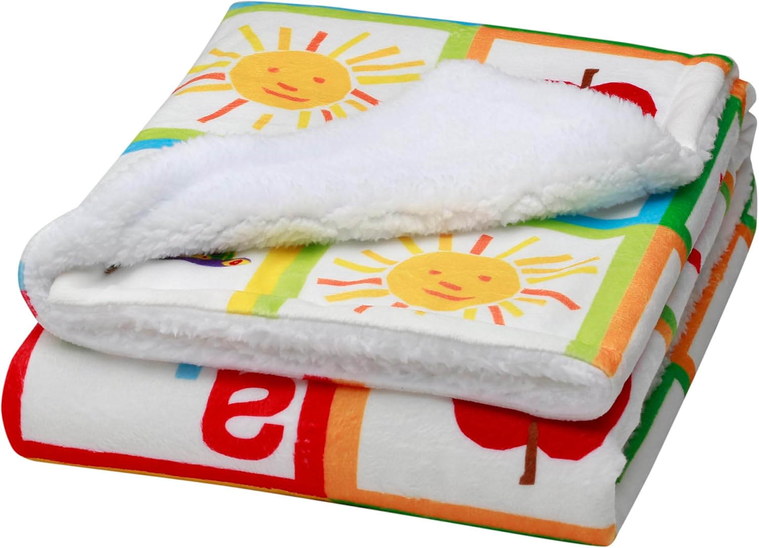 2 Ply Plush Baby Blanket with Reversible Print 1