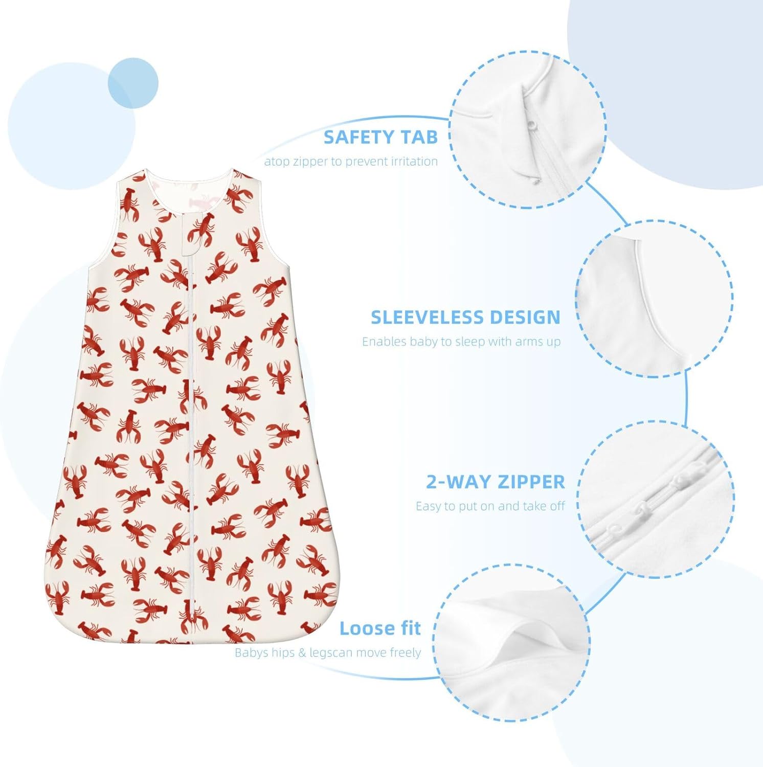 Muishi Baby Sleep Sack for Newborns and Toddlers