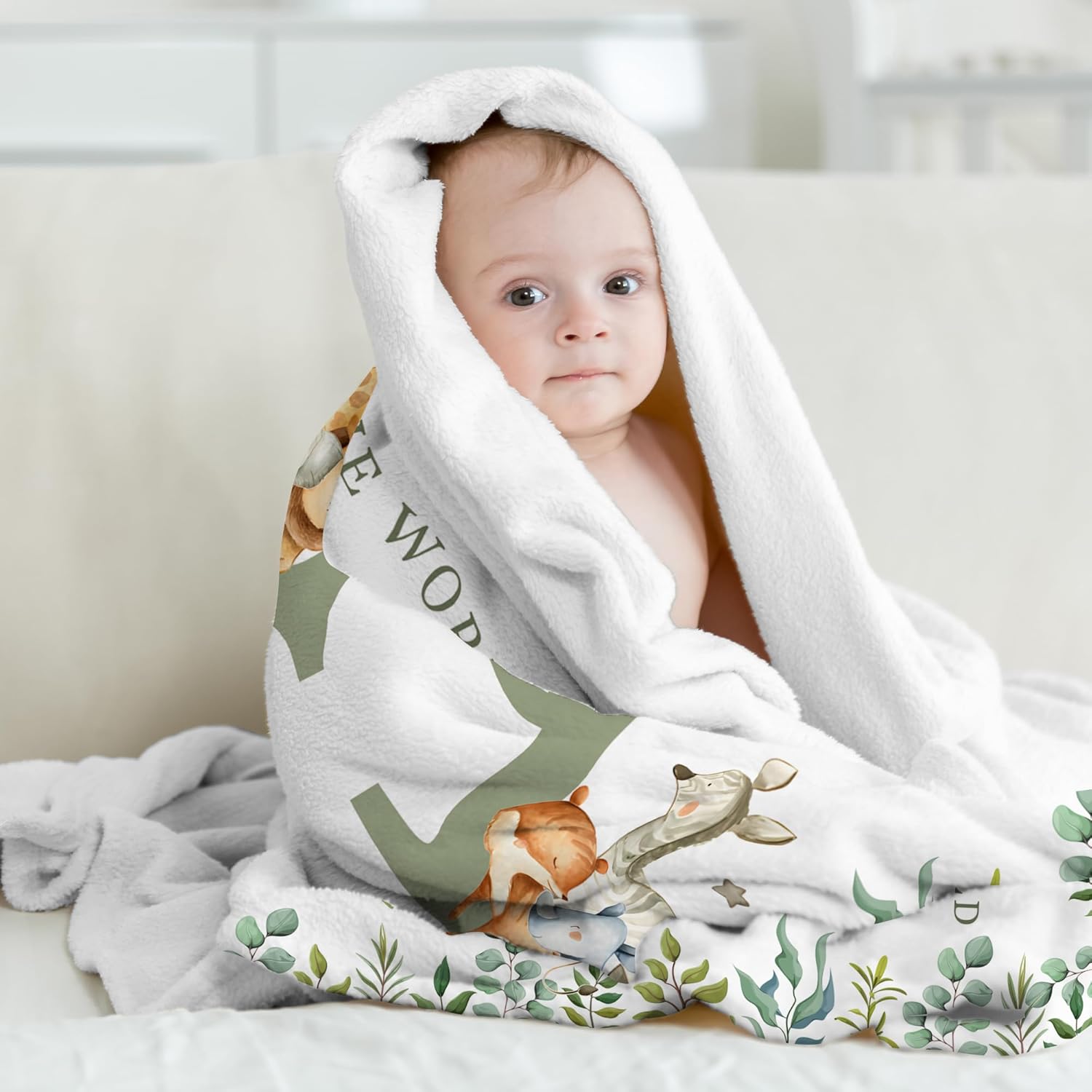 Personalized Baby Blanket with Name for Girls and Boys