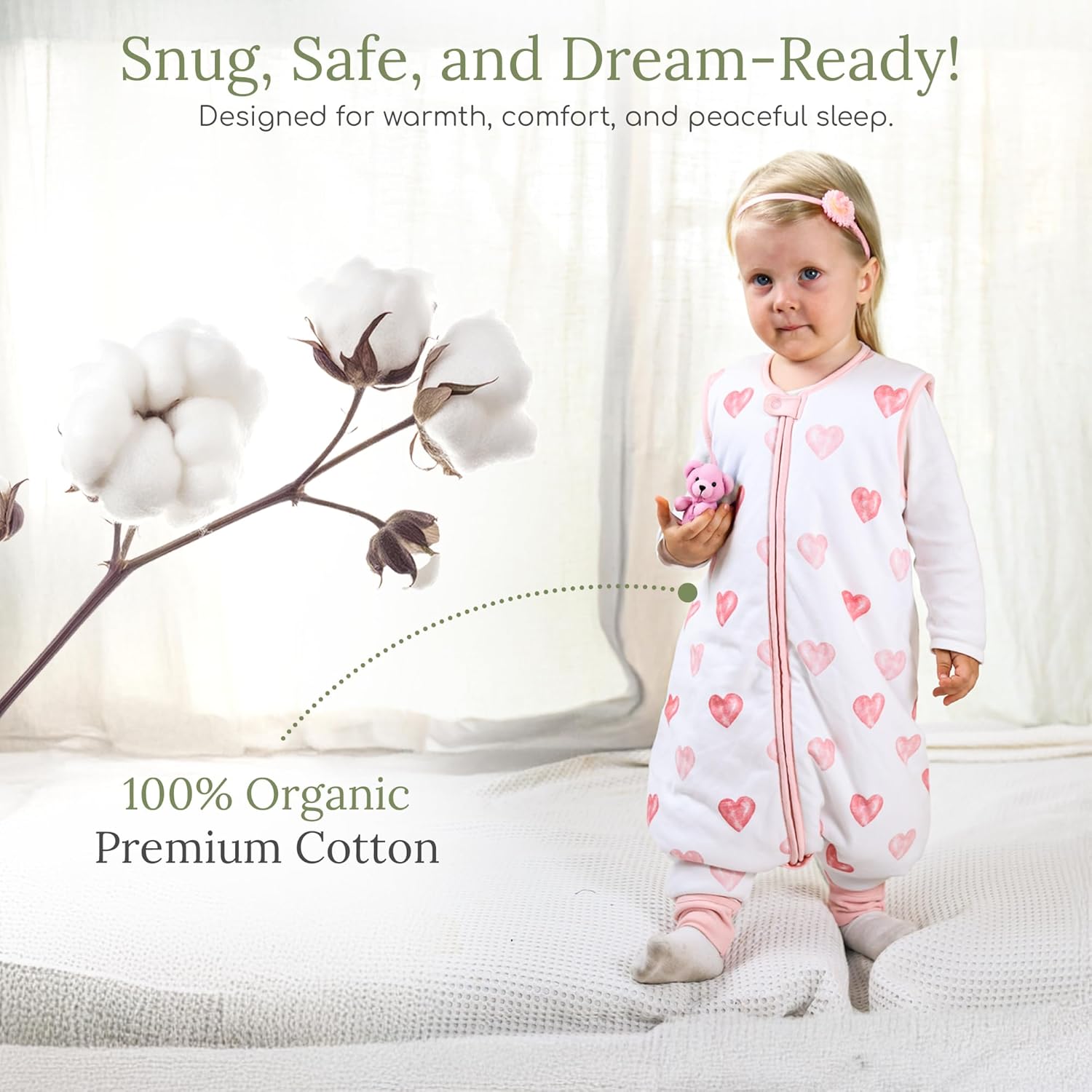 Mama Cheetah Toddler Sleep Sack with Feet 4T-5T