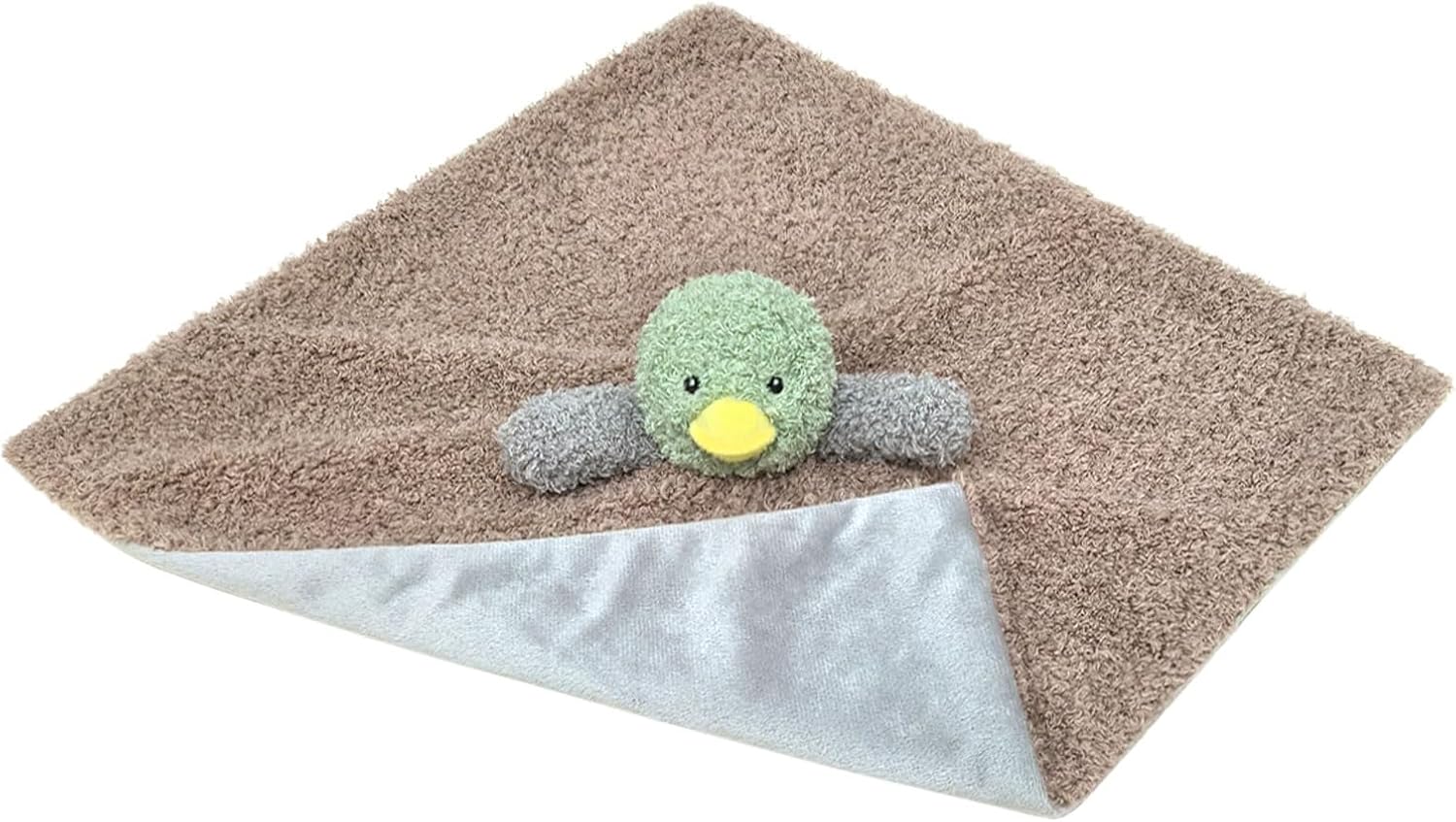 Doindute Baby Duck Security Blanket - 14 Inches Plush Green Stuffed Animal Lovey