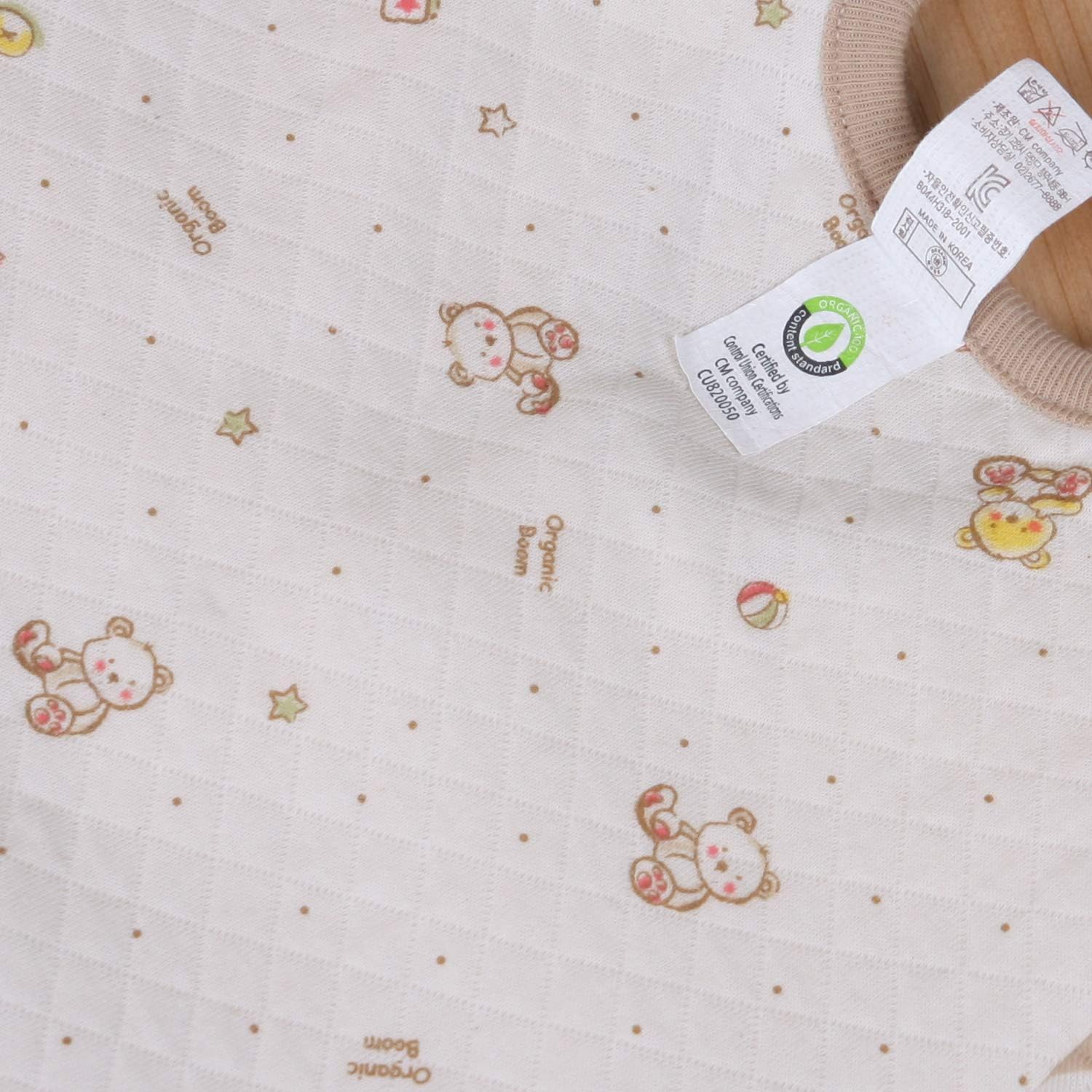 Organicboom 100 Organic Cotton Gomgomi Baby Vest Blanket
