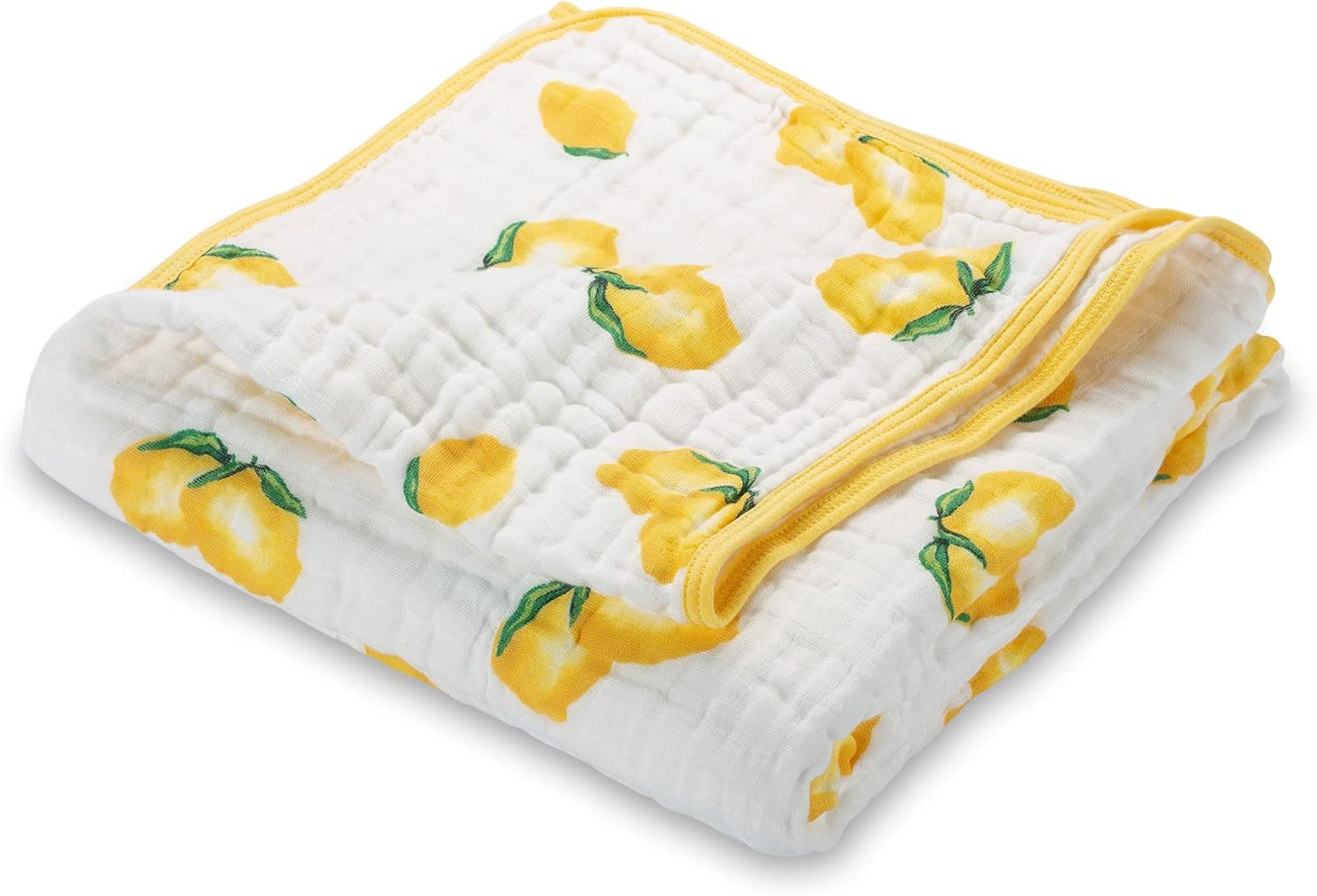 LollyBanks Muslin Baby Quilt - Sunny Lemon Print