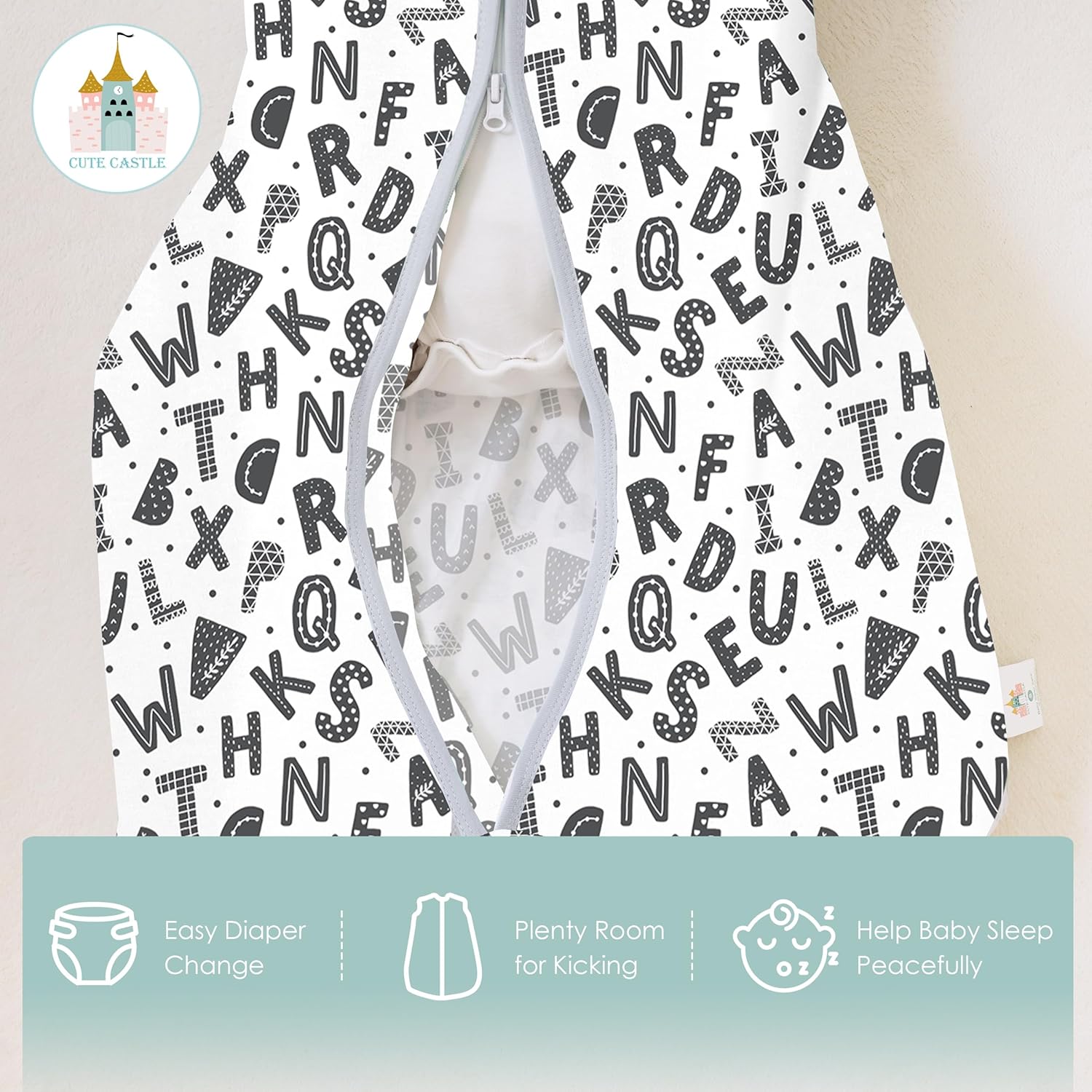 Cute Castle Baby Sleep Sack 6-12 Months 3 Pack