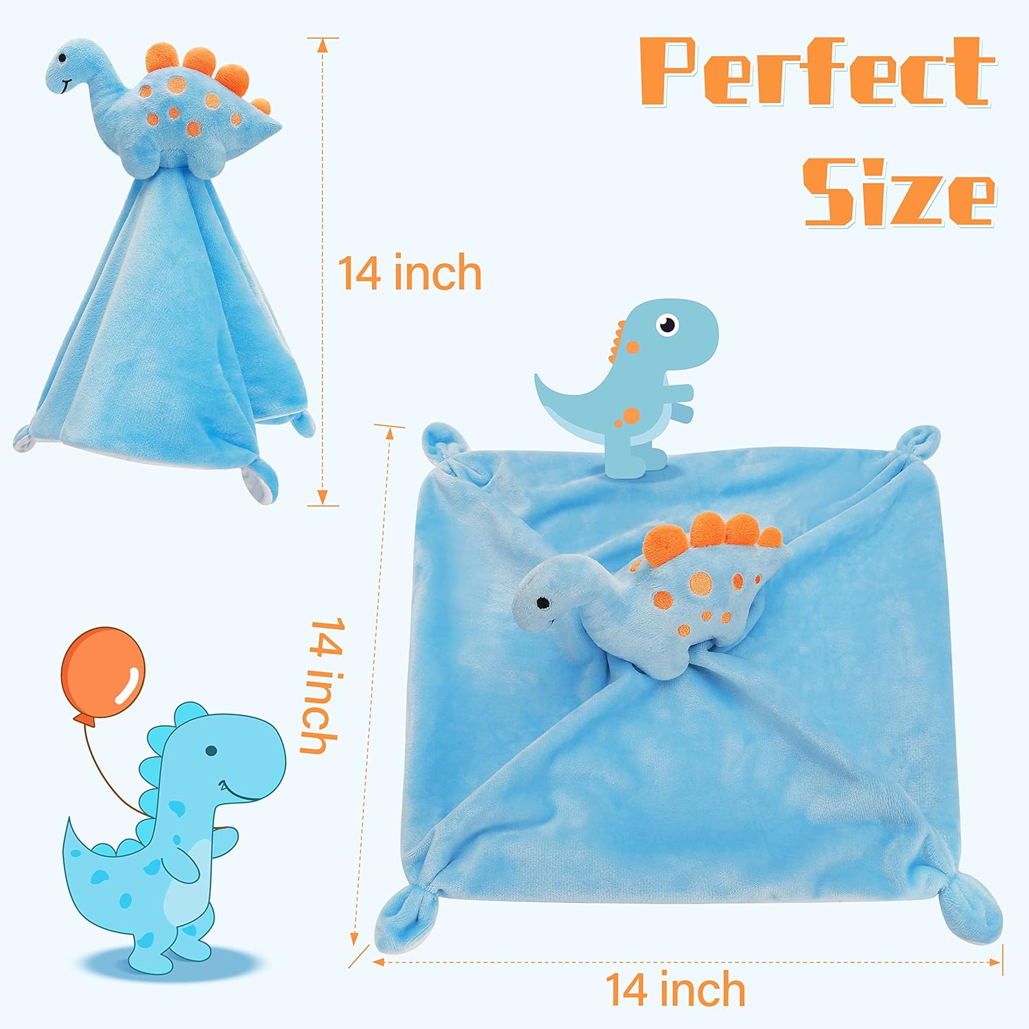 Pro Goleem Dinosaur Security Blanket for Babies
